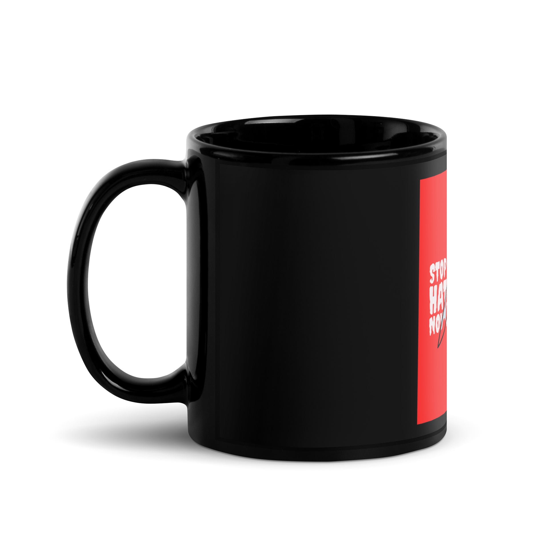 Antisemitic Hate Crimes | Black Glossy Mug