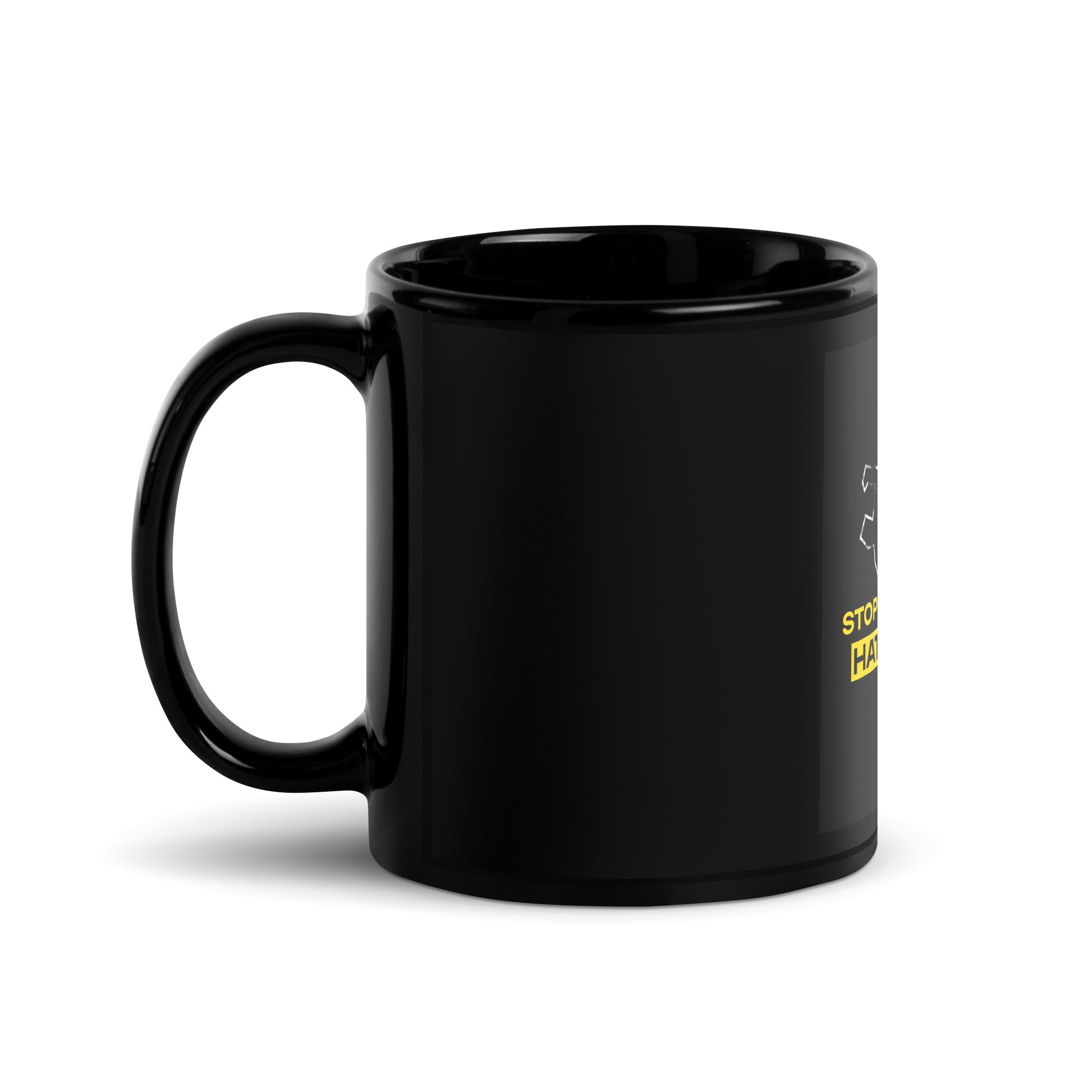 Antisemitic Hate Crimes | Black Glossy Mug