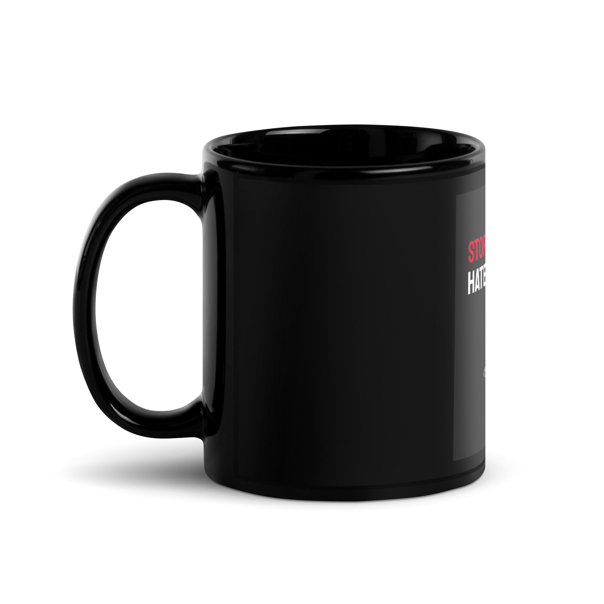 Antisemitic Hate Crimes | Black Glossy Mug