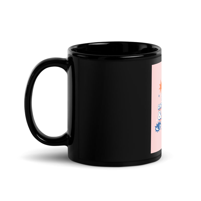 Chill Retro | Antisemitism | Black Glossy Mug