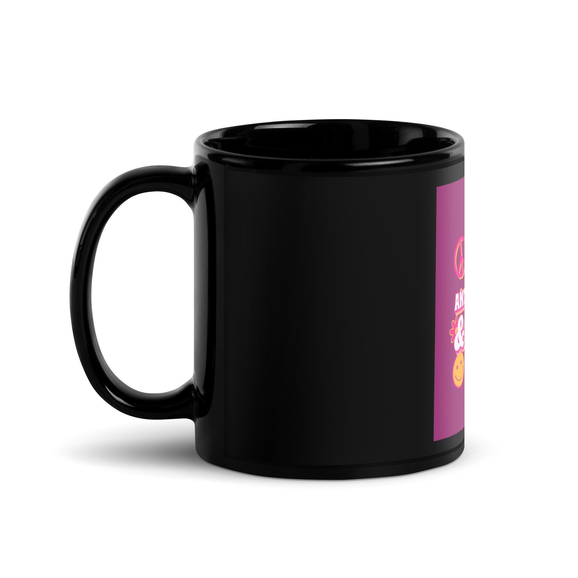 Chill Retro | Antisemitism | Black Glossy Mug