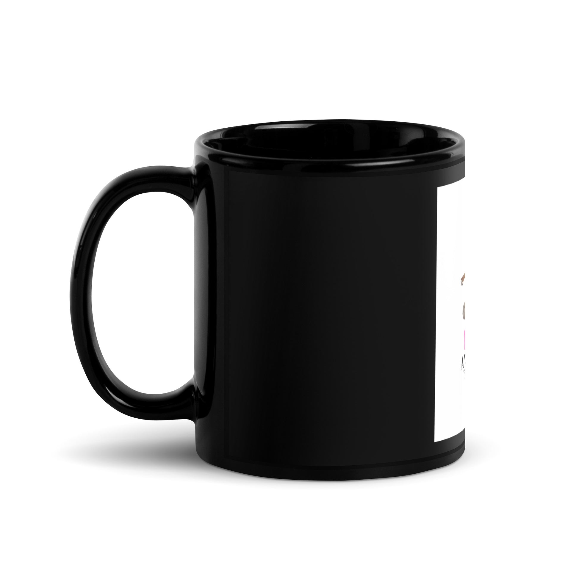 Classic Graffiti Fusion | Black Glossy Mug