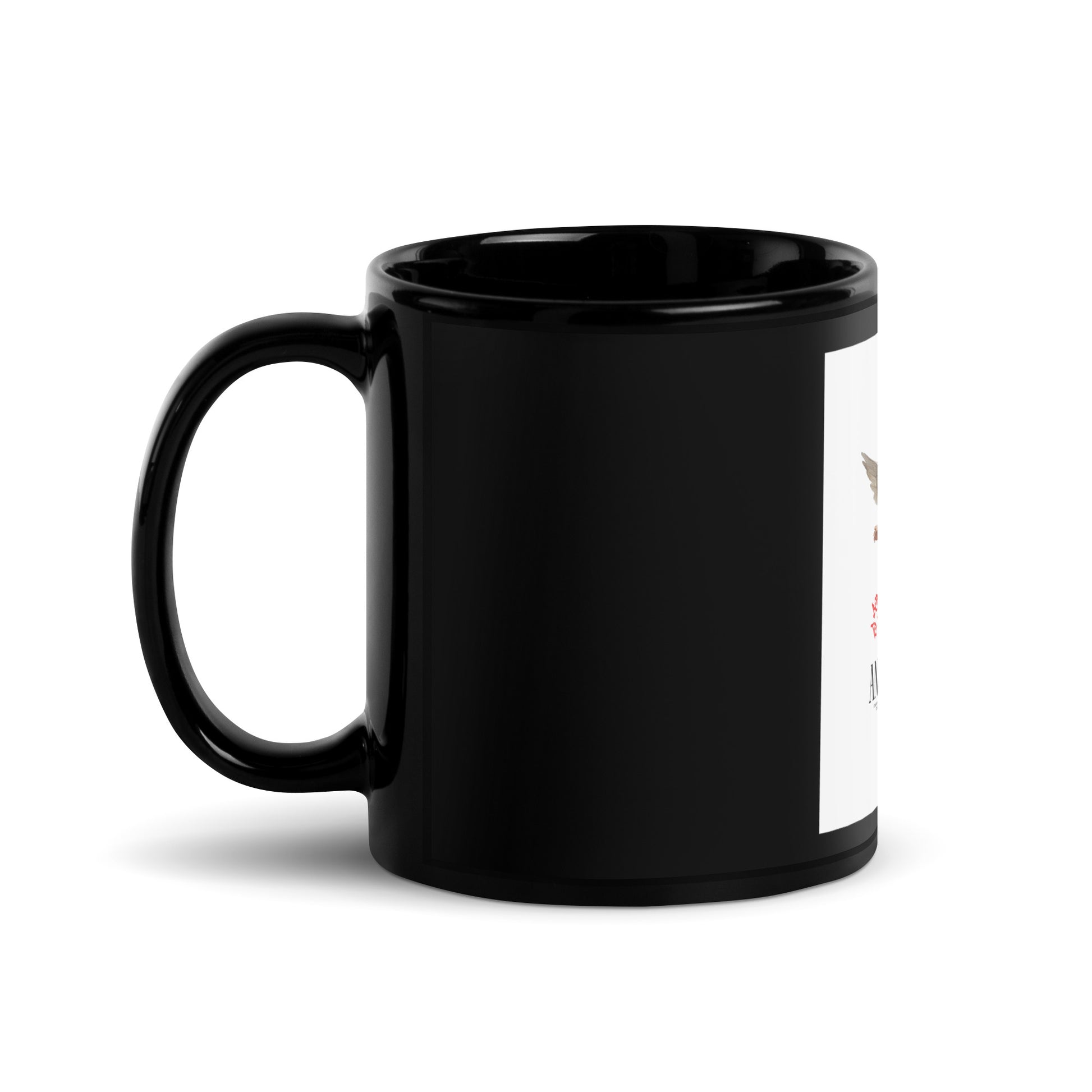 Classic Graffiti Fusion | Black Glossy Mug