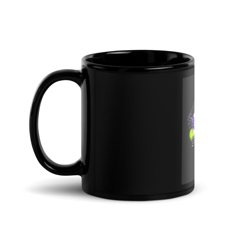 I Stand With Jews Graffiti Bible Verse | Black Glossy Mug