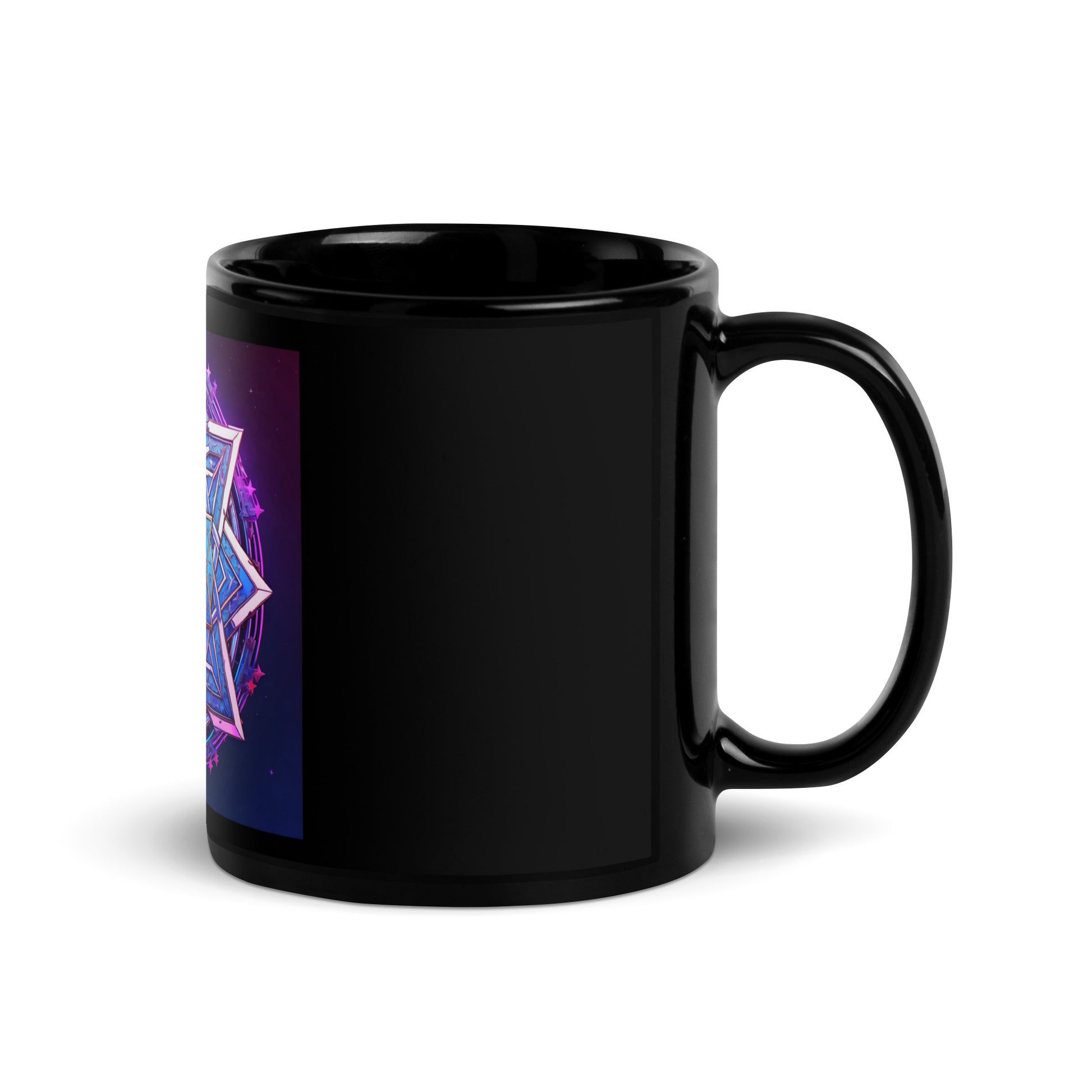 Magic Sound | Star of David | Black Glossy Mug Jouparty