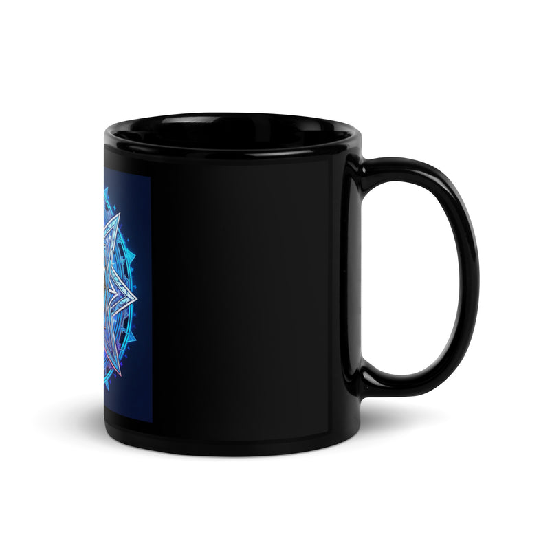 Magic Sound | Star of David | Black Glossy Mug