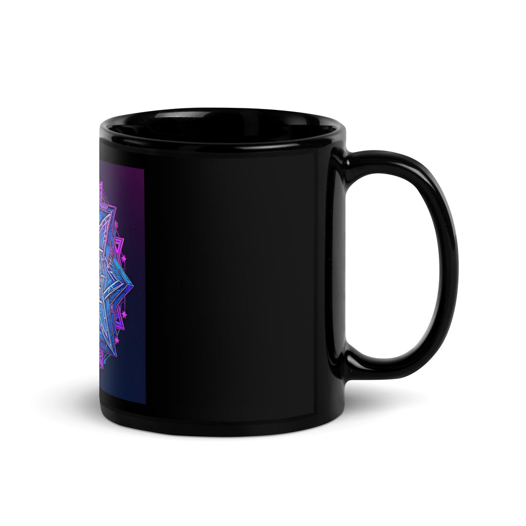 Magic Sound | Star of David | Black Glossy Mug Jouparty