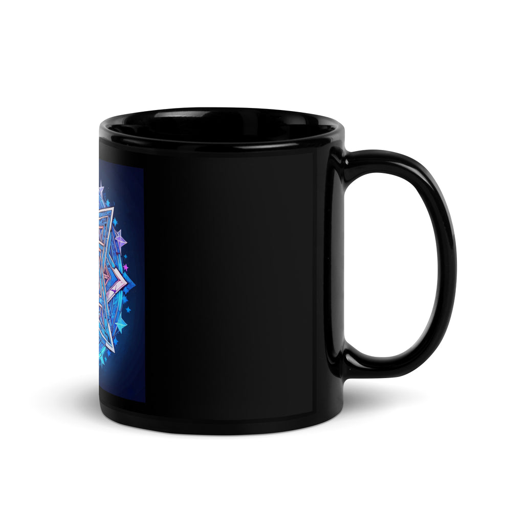 Magic Sound | Star of David | Black Glossy Mug Jouparty