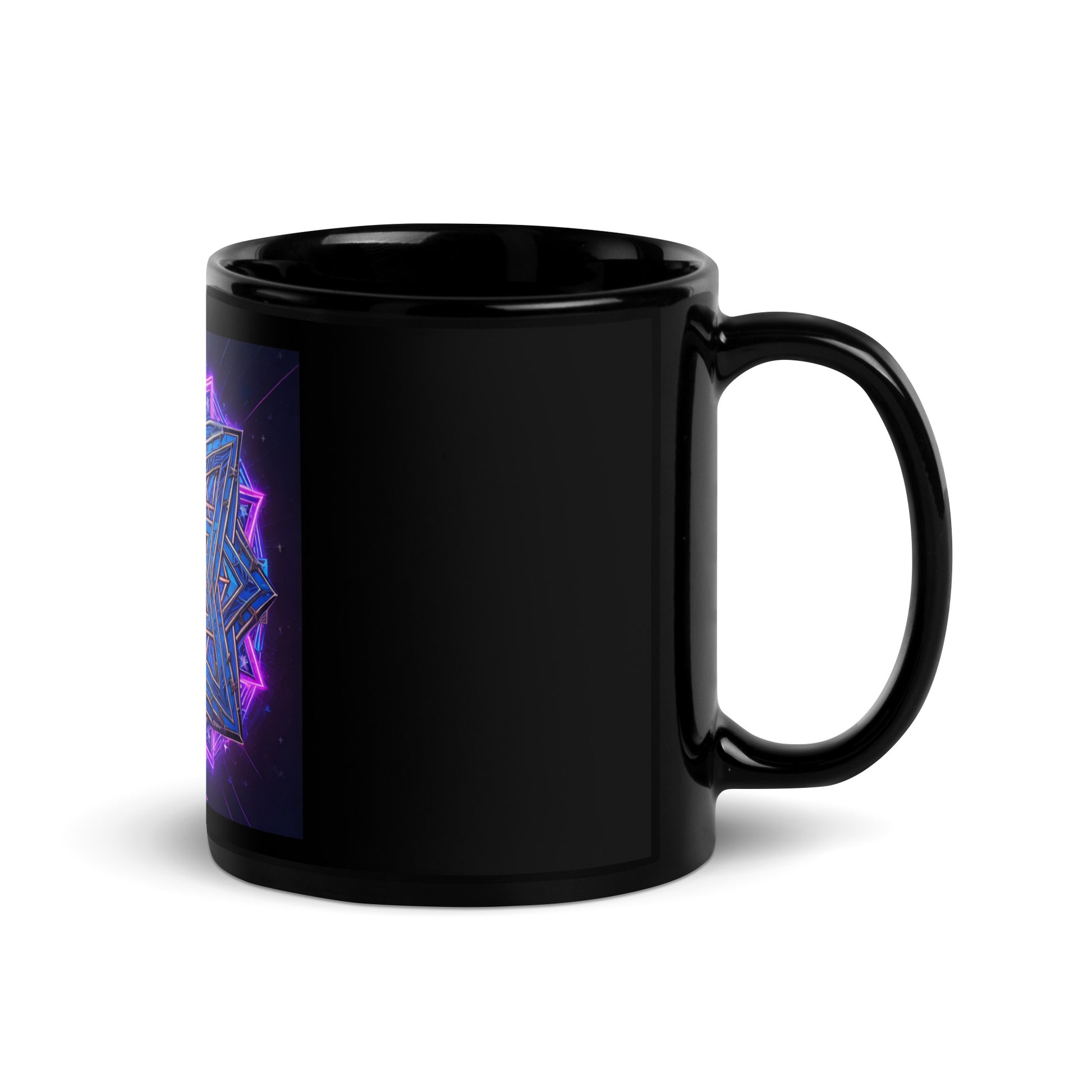 Magic Sound | Star of David | Black Glossy Mug Jouparty