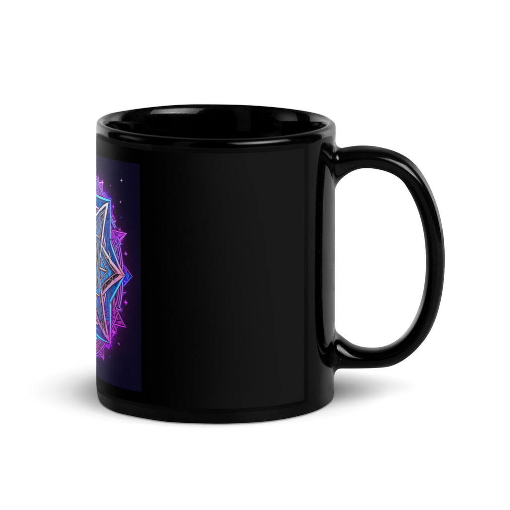Magic Sound | Star of David | Black Glossy Mug Jouparty