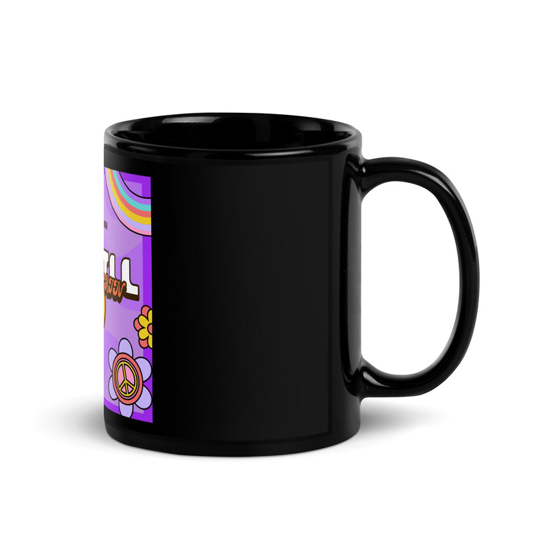 We Will Dance | Retro-Purple Style | Black Glossy Mug