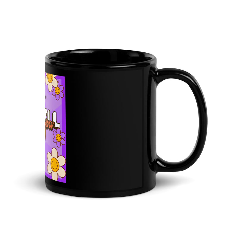 We Will Dance | Retro-Purple Style | Black Glossy Mug