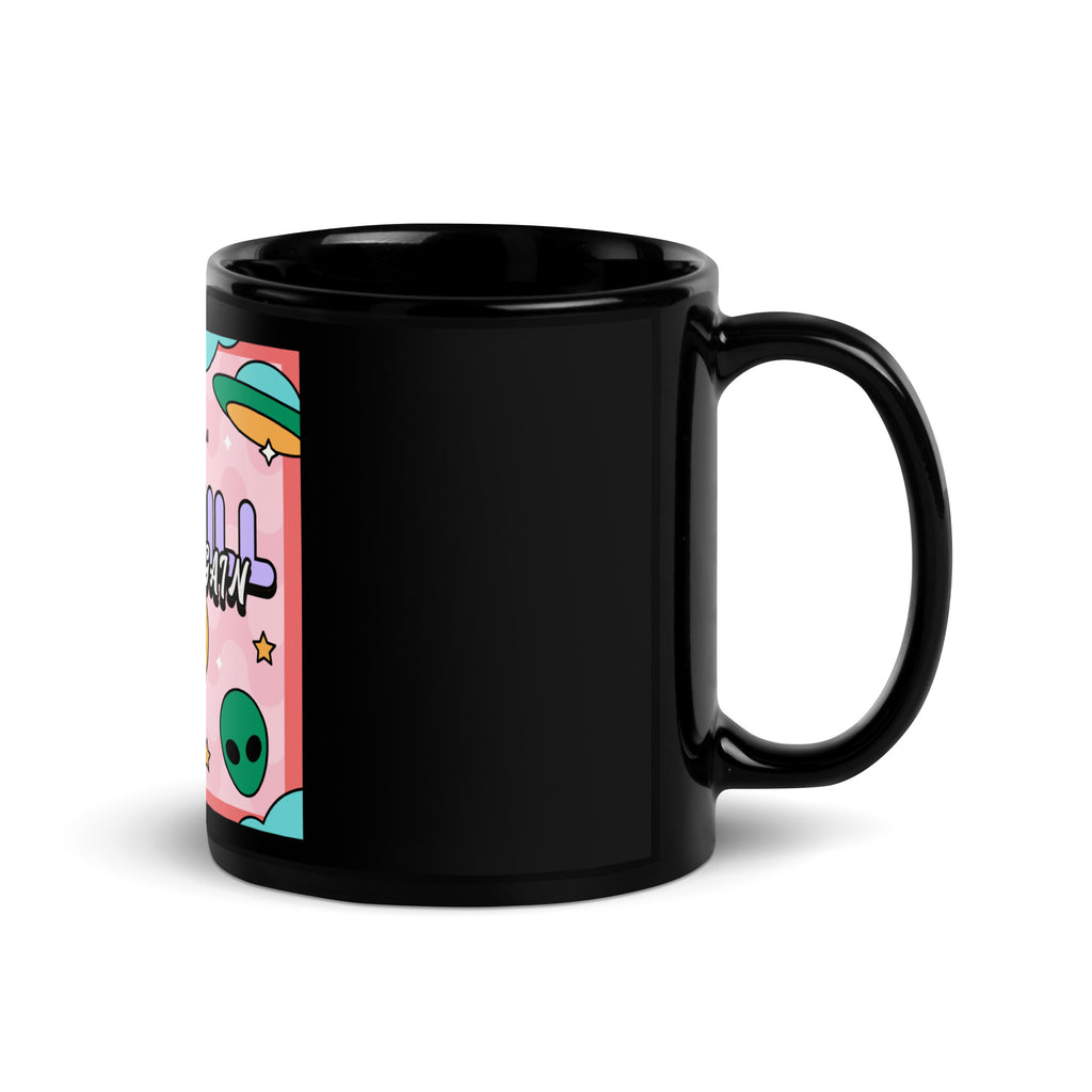 We Will Dance | Retro-Pink Style | Black Glossy Mug Jouparty