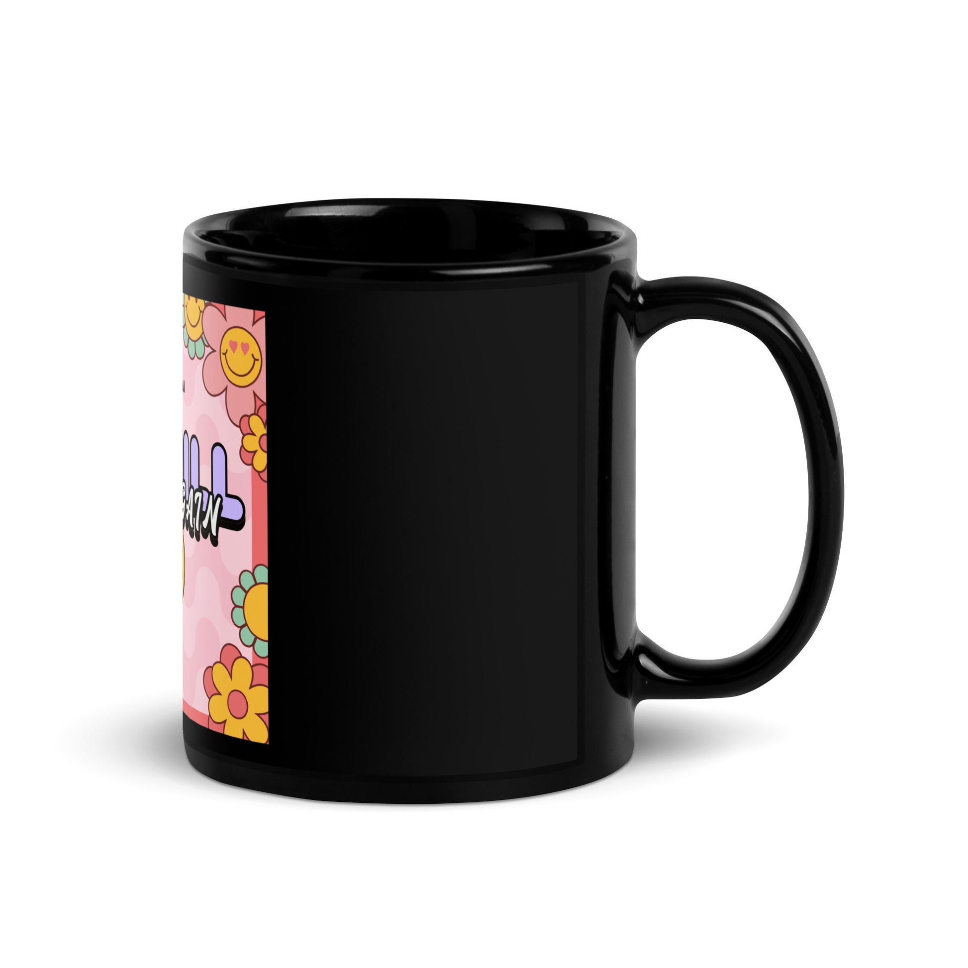 We Will Dance | Retro-Pink Style | Black Glossy Mug Jouparty
