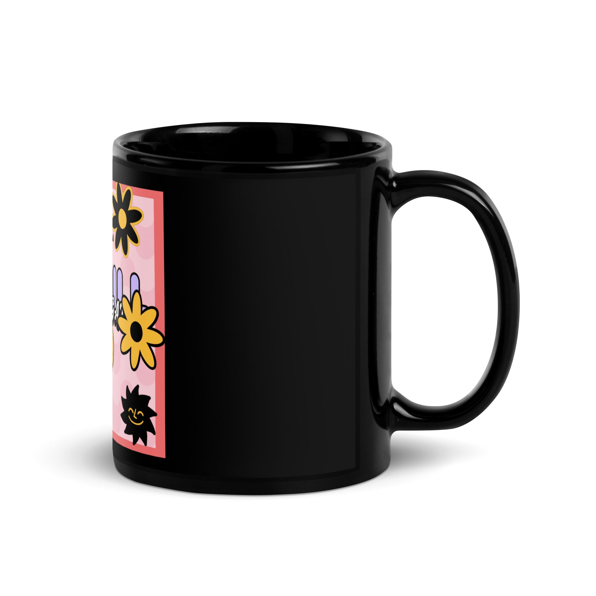 We Will Dance | Retro-Pink Style | Black Glossy Mug