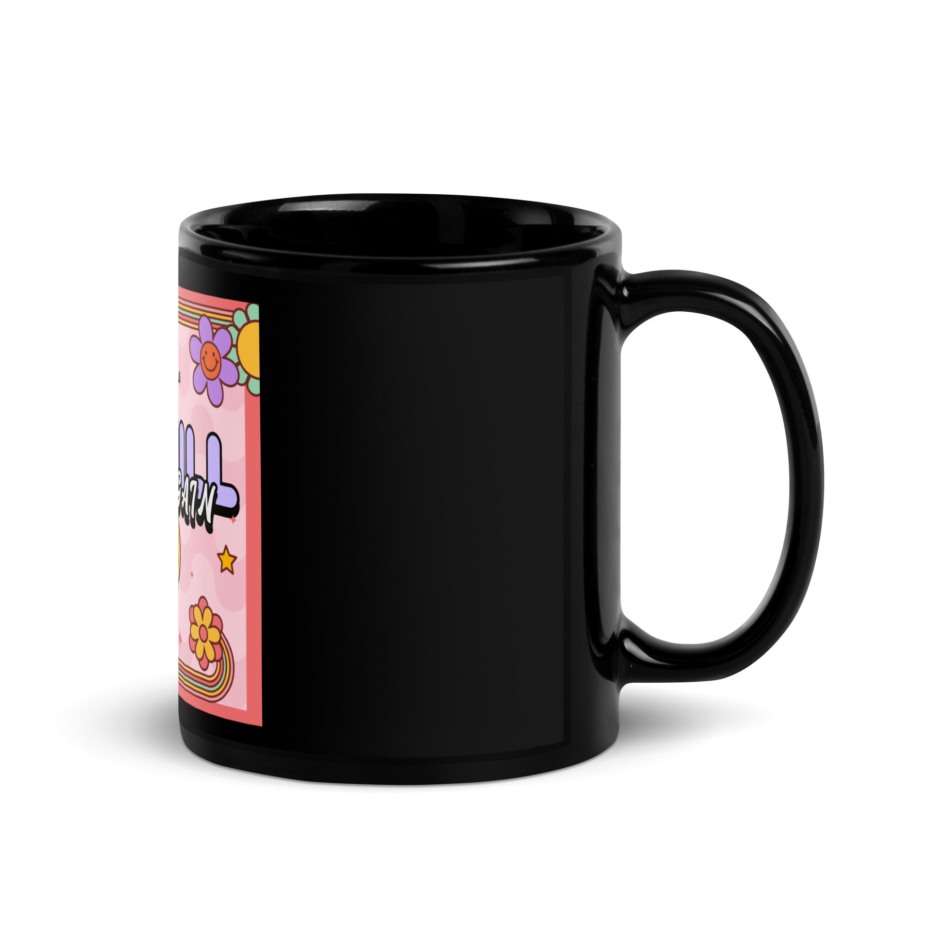 We Will Dance | Retro-Pink Style | Black Glossy Mug
