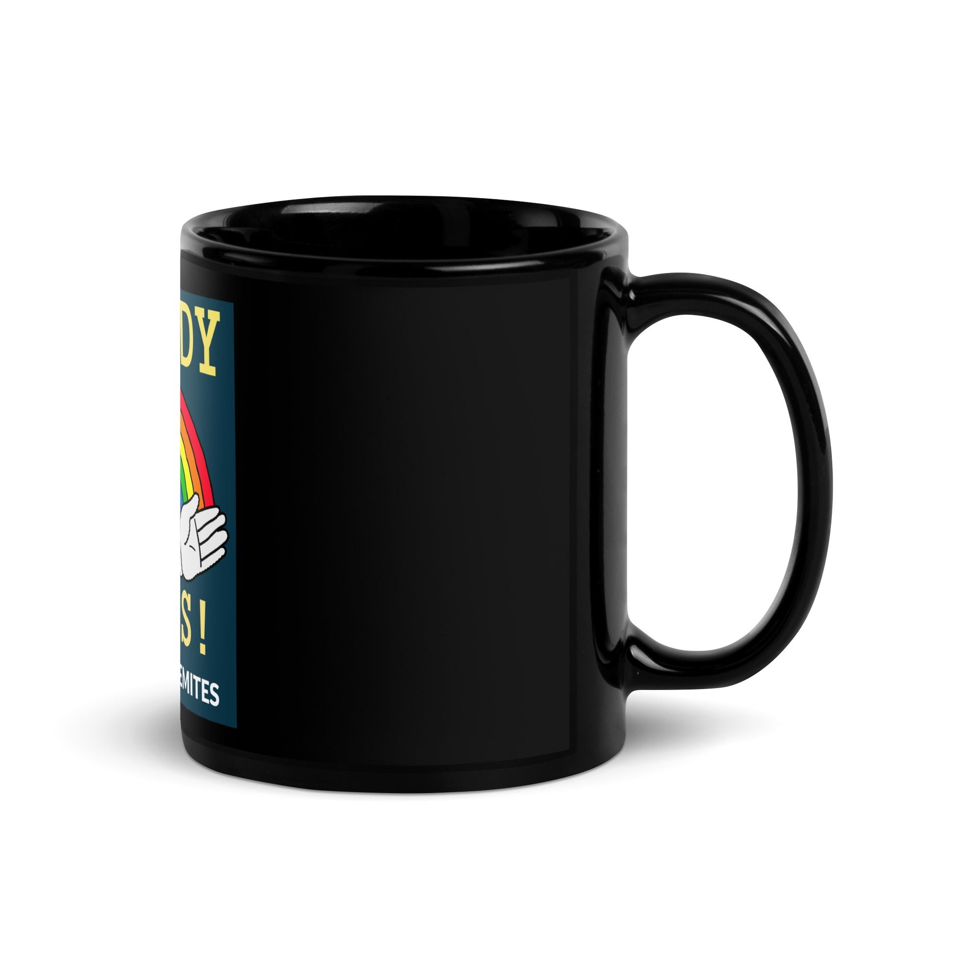 All In For Jews | Black Glossy Mug Jouparty