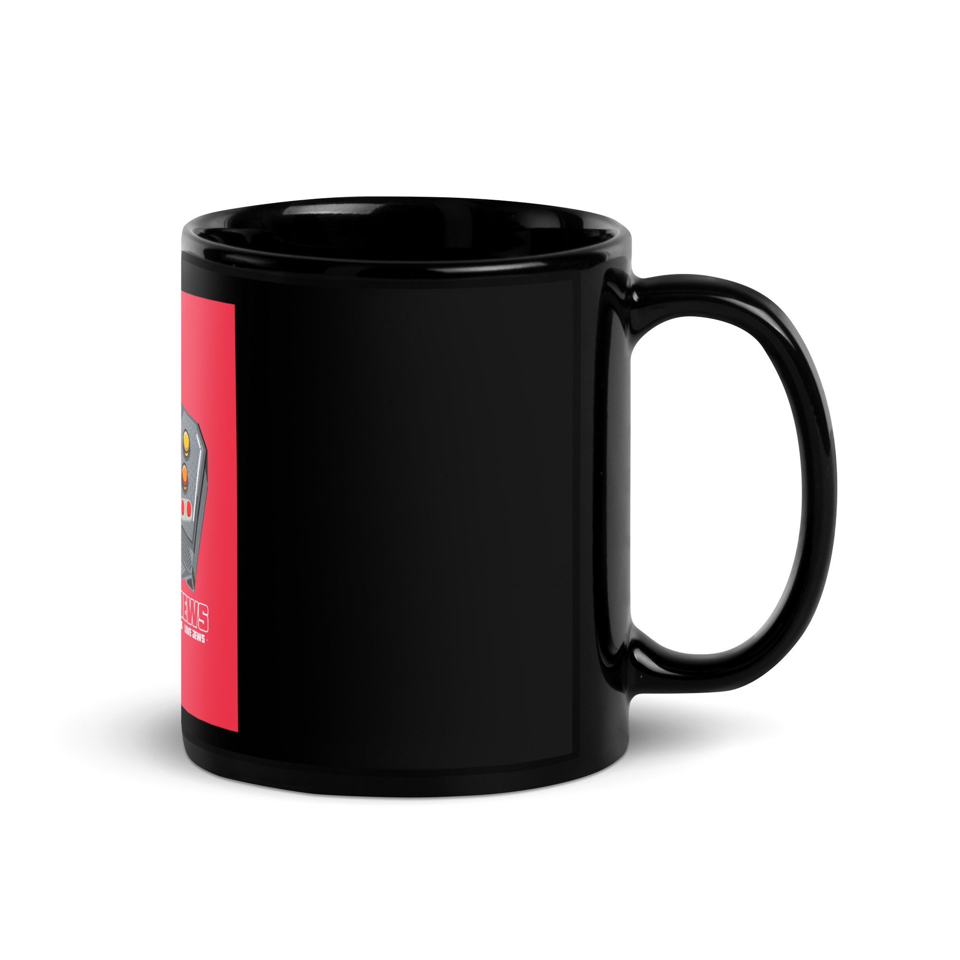 All In For Jews | Black Glossy Mug Jouparty