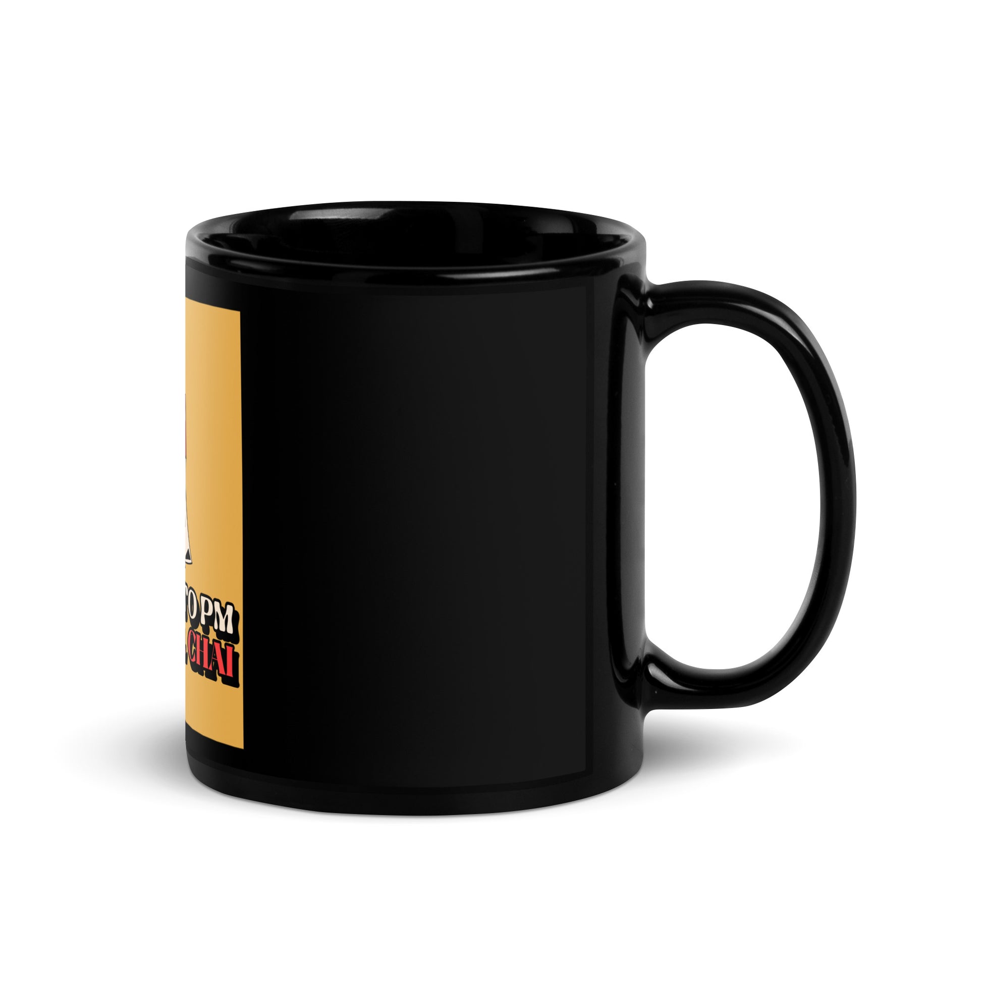 AM To PM | Black Glossy Mug