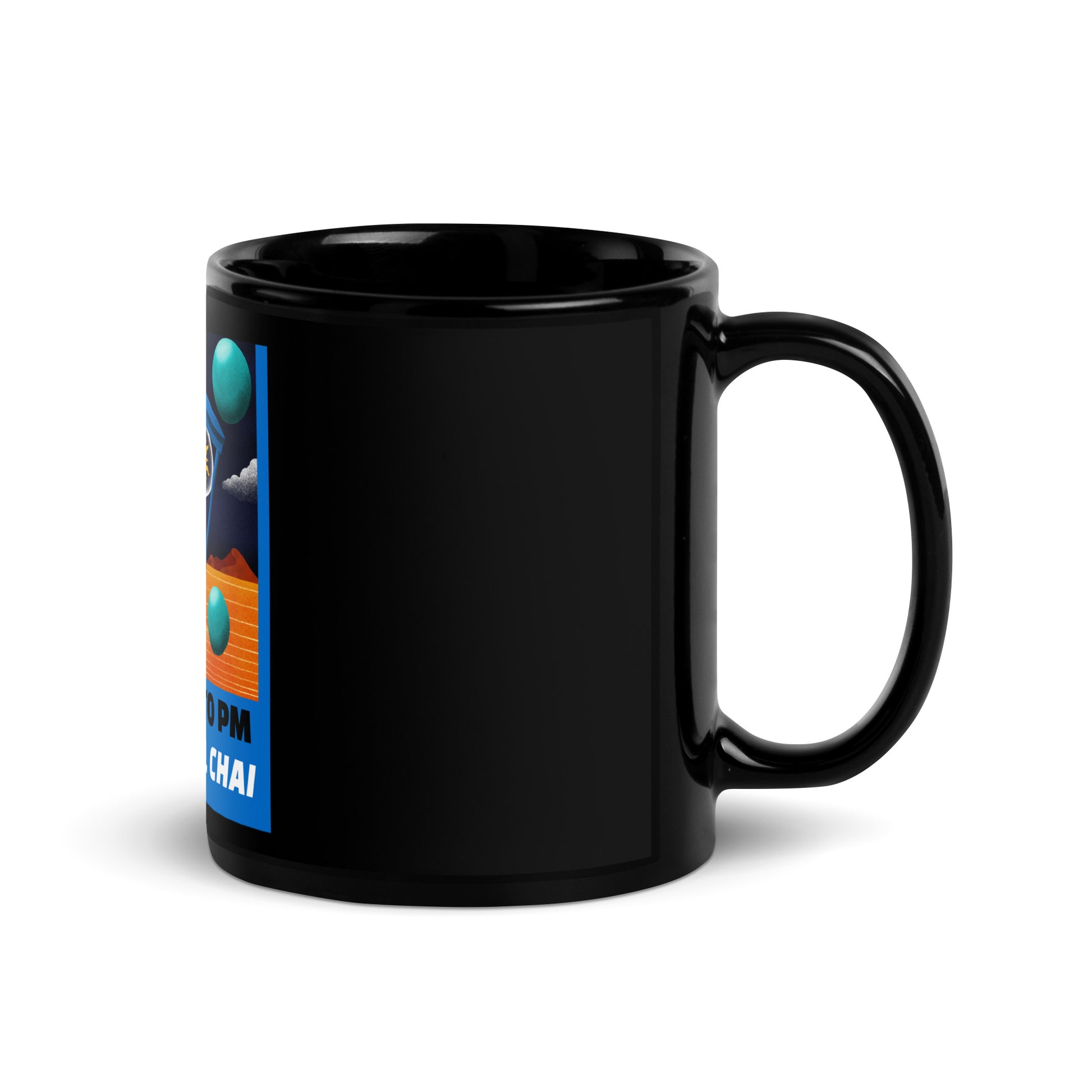AM To PM | Black Glossy Mug