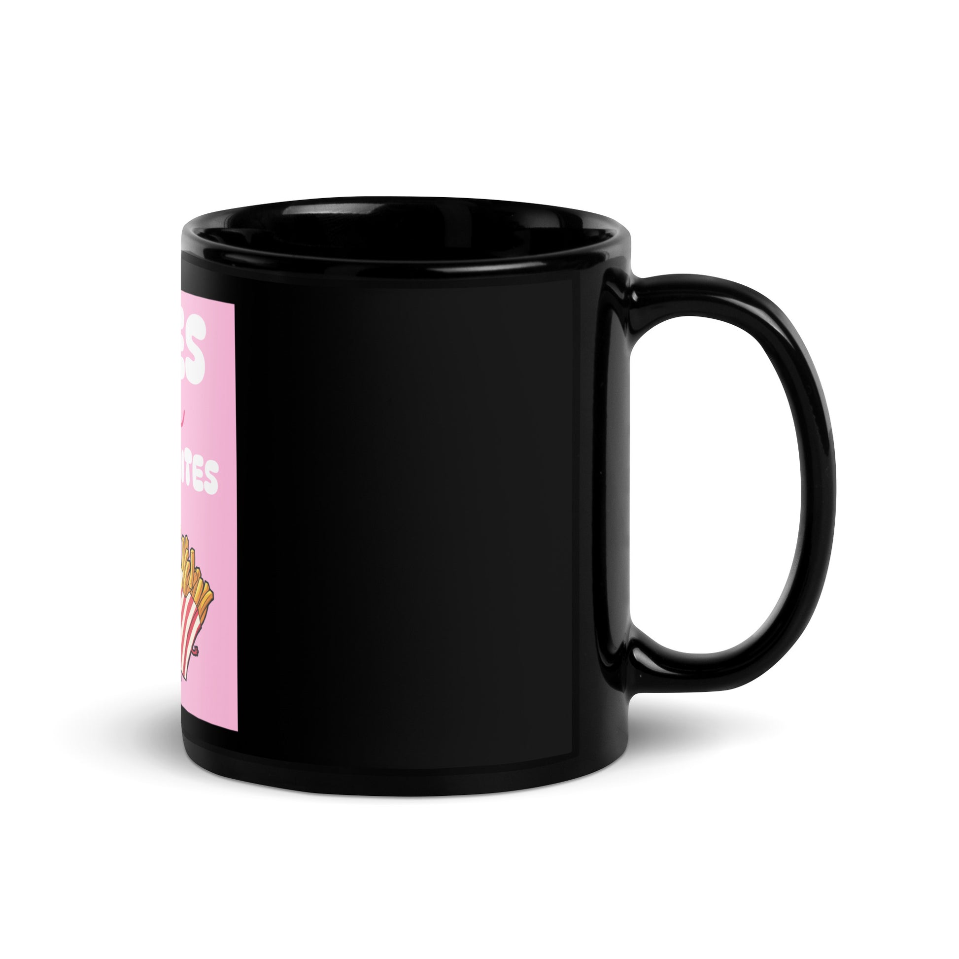 Fries Over Antisemites | Black Glossy Mug