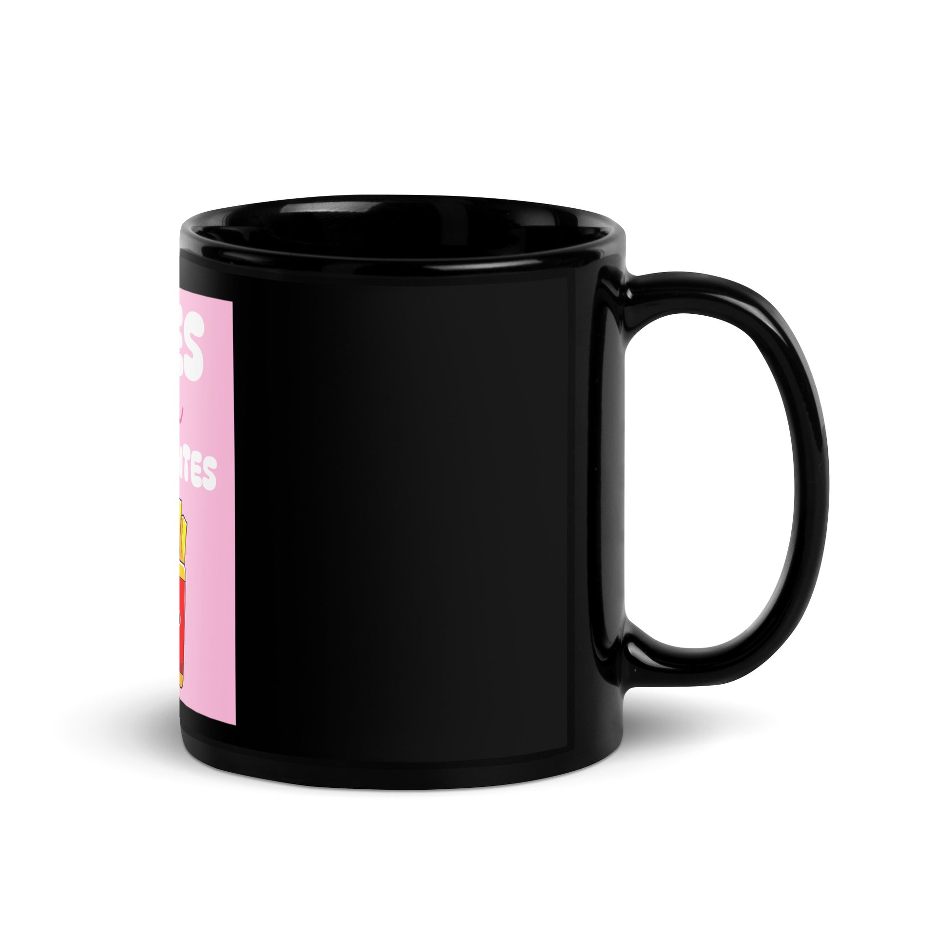 Fries Over Antisemites | Black Glossy Mug