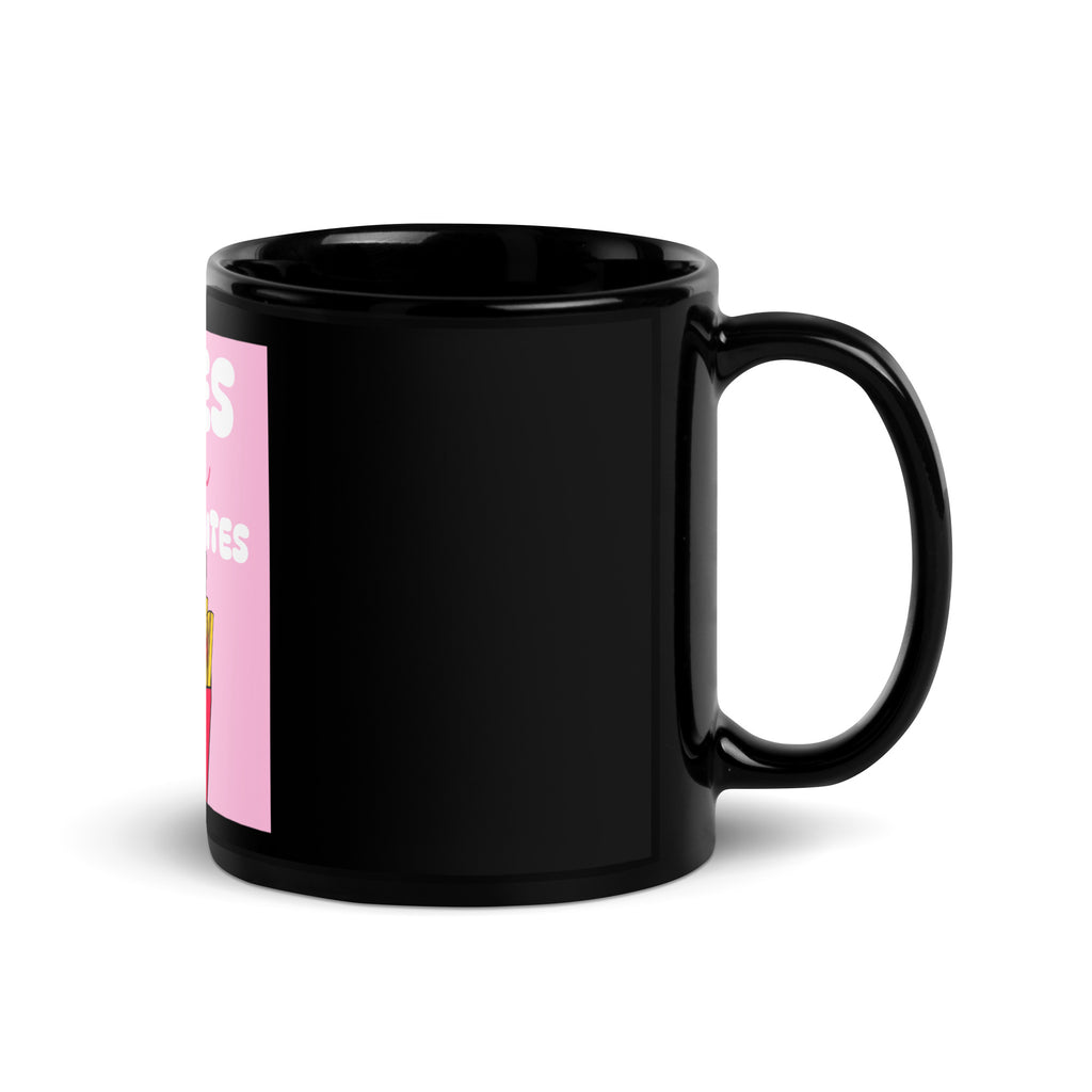 Fries Over Antisemites | Black Glossy Mug