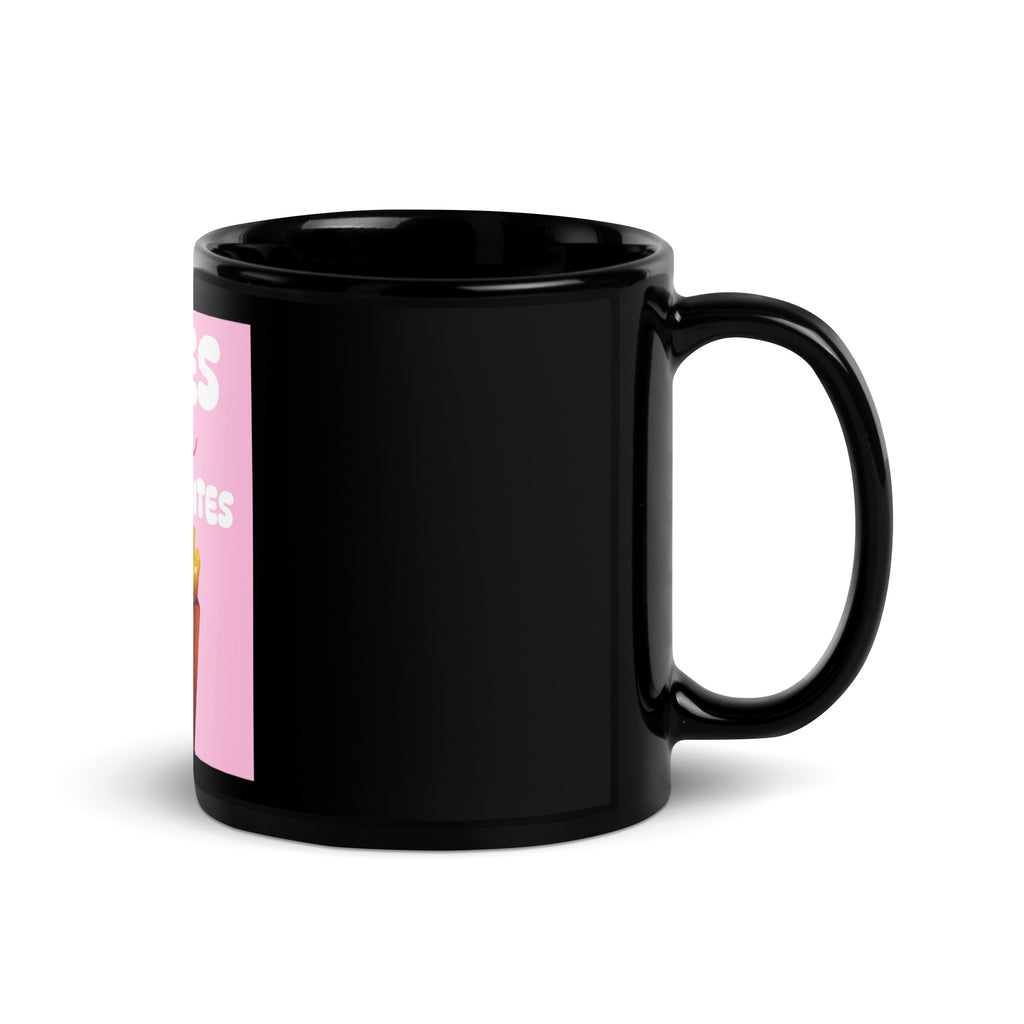 Fries Over Antisemites | Black Glossy Mug