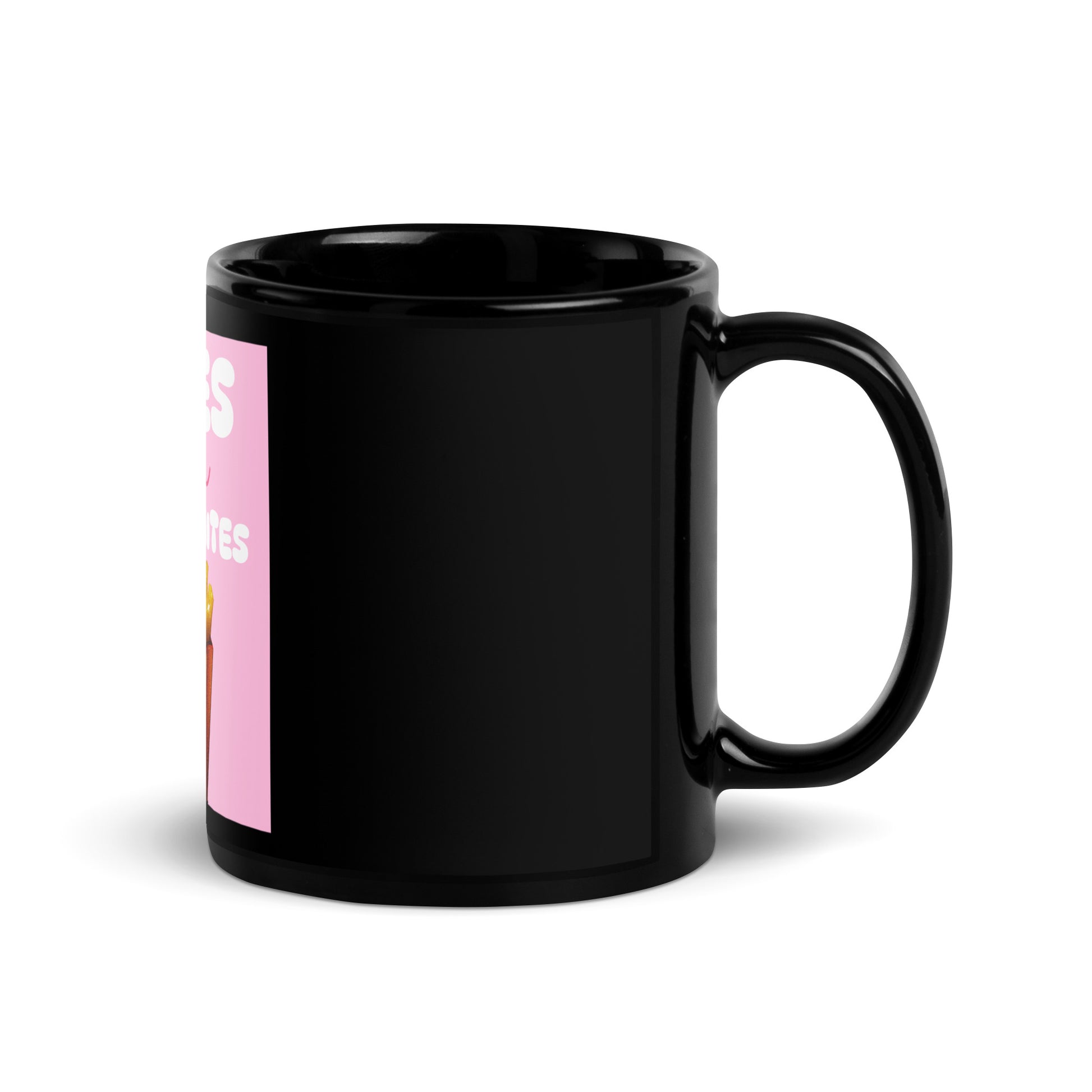 Fries Over Antisemites | Black Glossy Mug