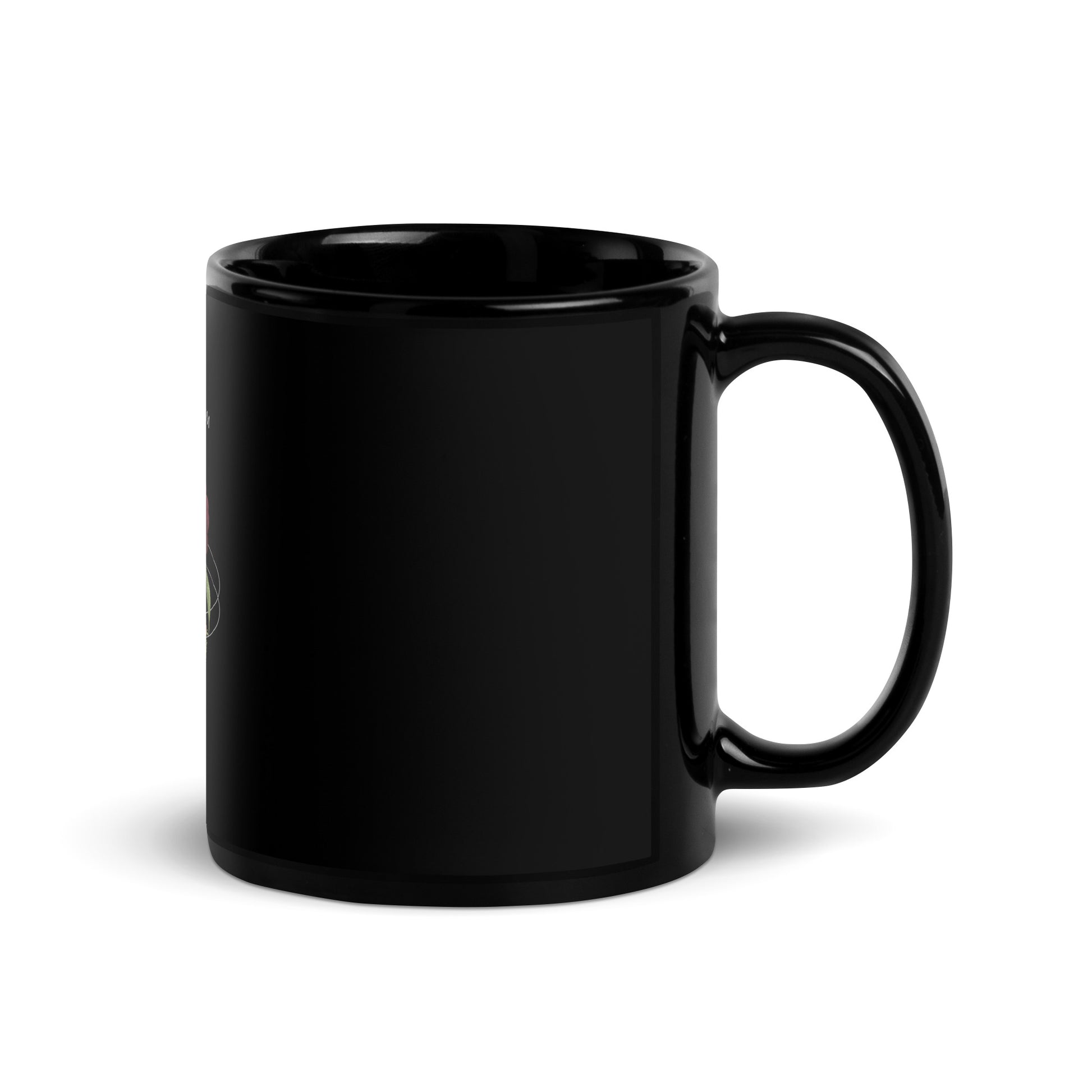 Stop Antisemitism | Plants & Flowers Edition | Black Glossy Mug