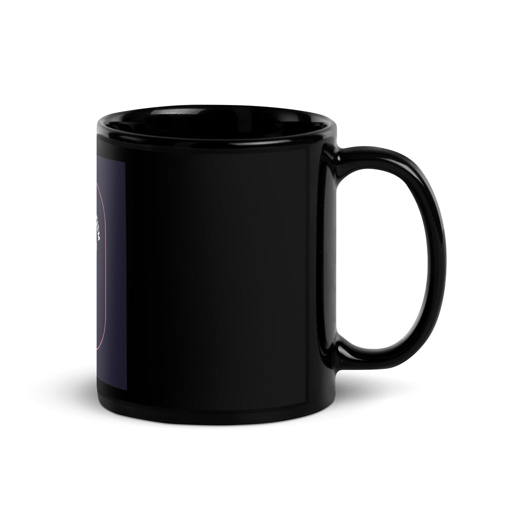 Stop Antisemitism | Plants & Flowers Edition | Black Glossy Mug