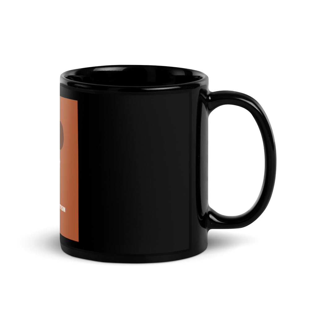 Stop Antisemitism | Plants & Flowers Edition | Black Glossy Mug