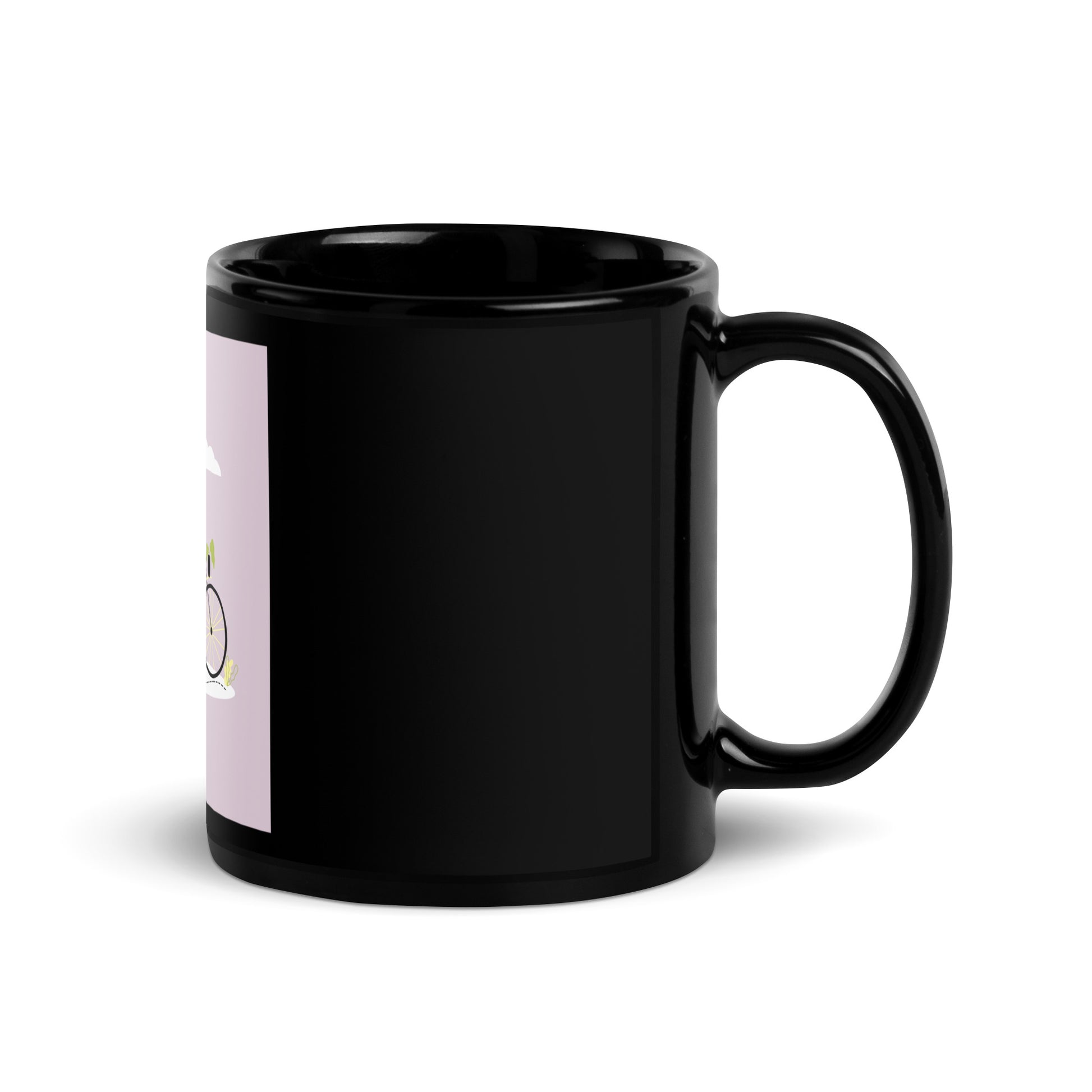 Bike Journey | Stop Antisemitism | Black Glossy Mug