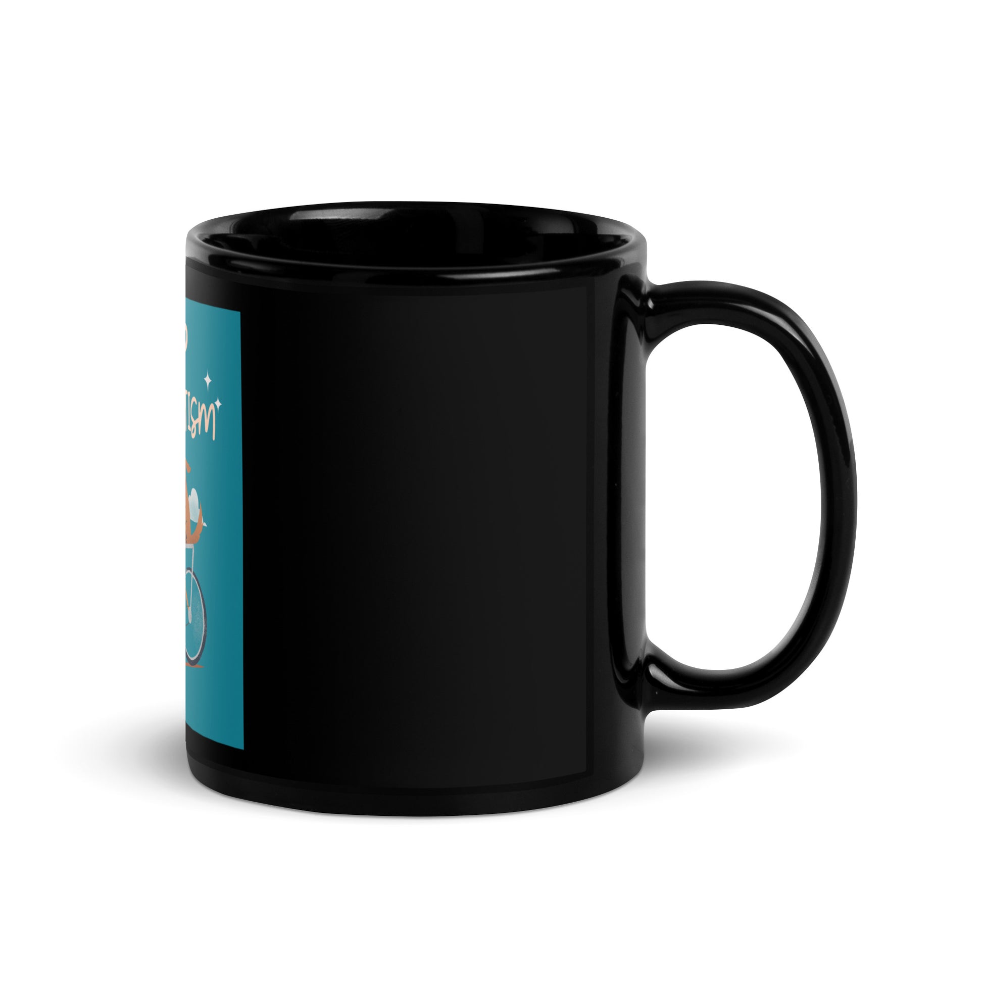 Bike Journey | Stop Antisemitism | Black Glossy Mug