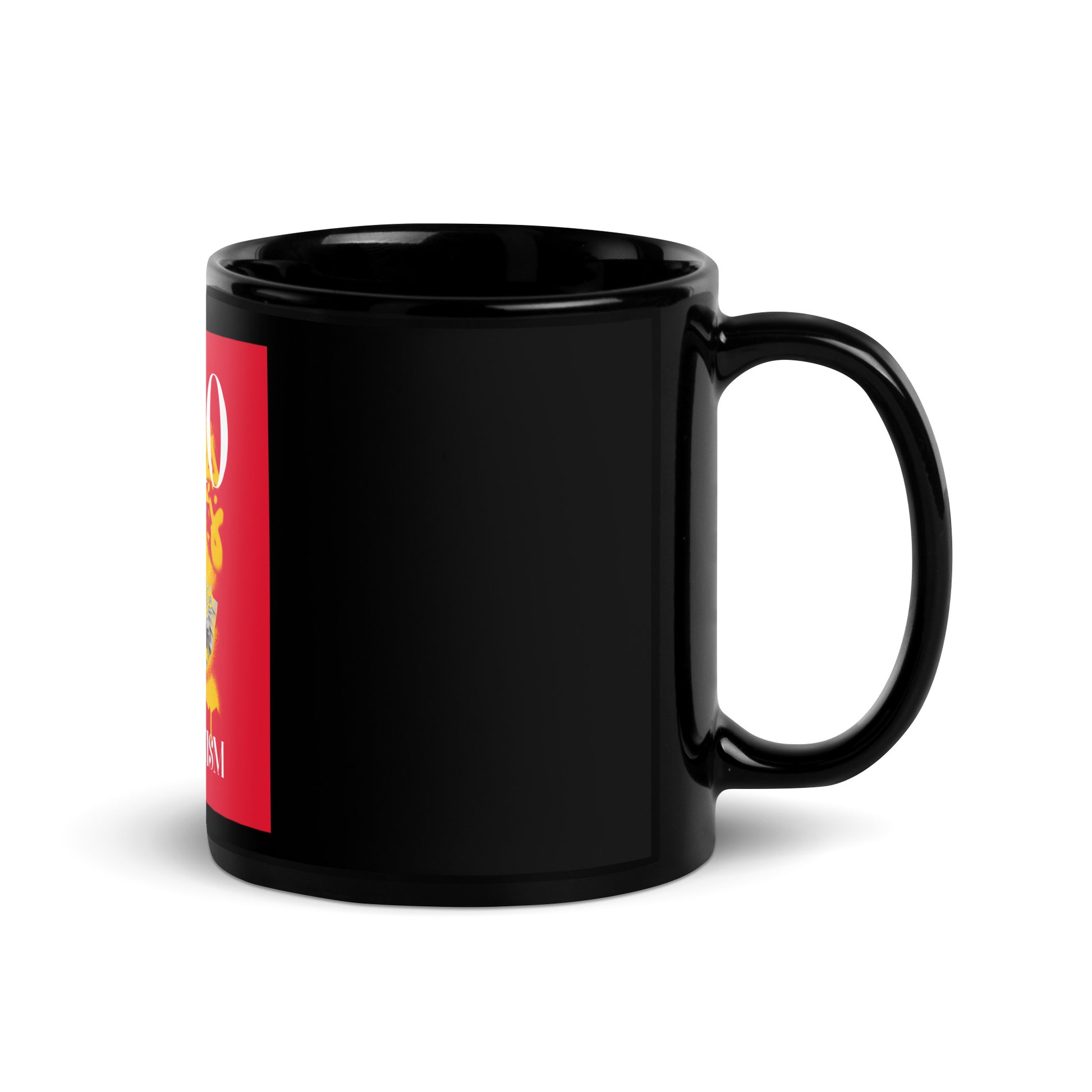 Graffiti Statue Anthem | No Antisemitism | Black Glossy Mug