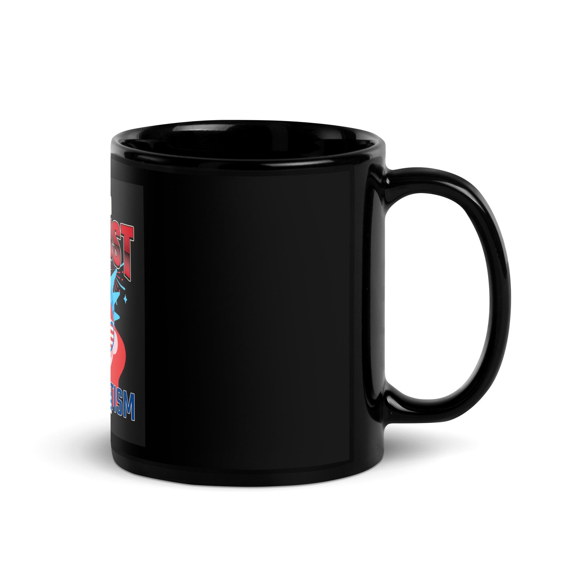 USA Edition | United Against Antisemitism | Black Glossy Mug