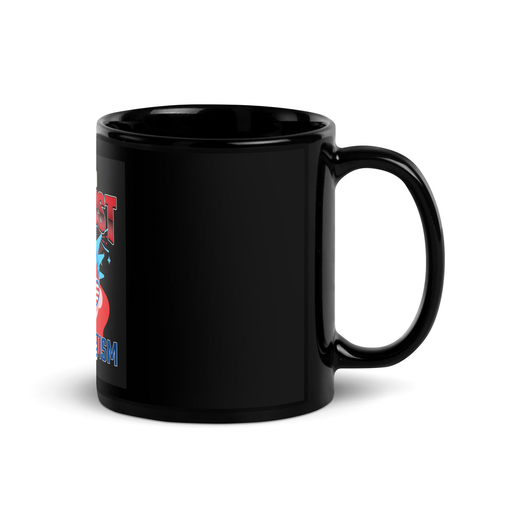 USA Edition | United Against Antisemitism | Black Glossy Mug