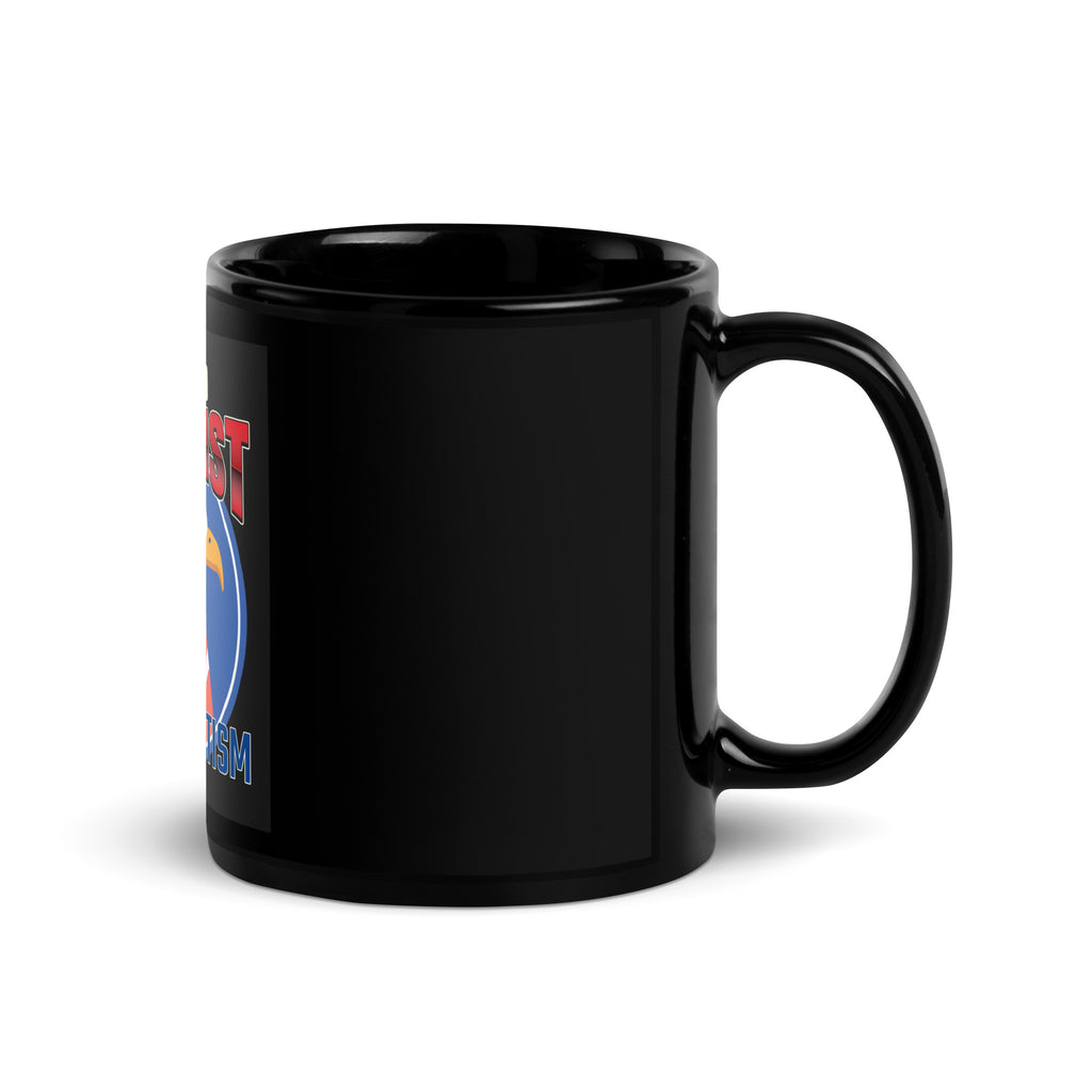 USA Edition | United Against Antisemitism | Black Glossy Mug