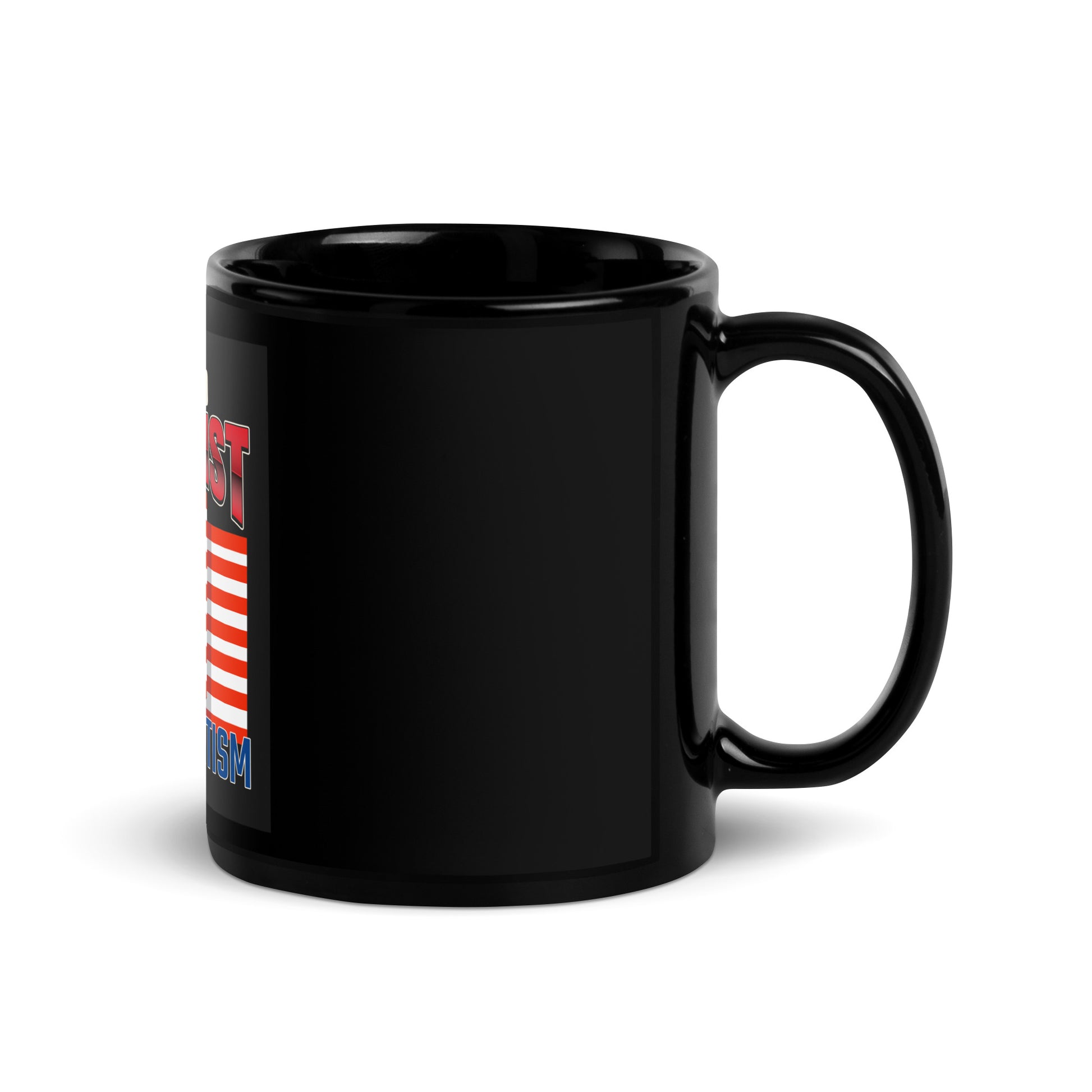 USA Edition | United Against Antisemitism | Black Glossy Mug