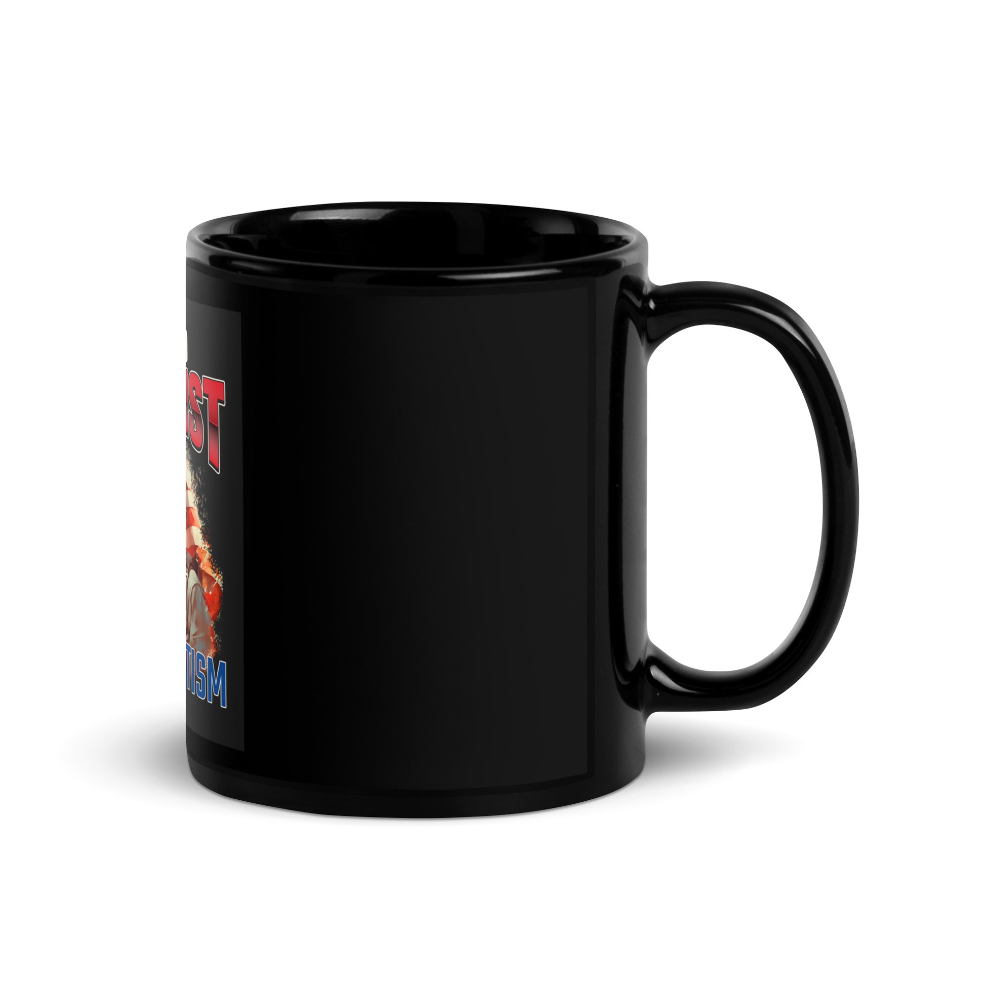 USA Edition | United Against Antisemitism | Black Glossy Mug