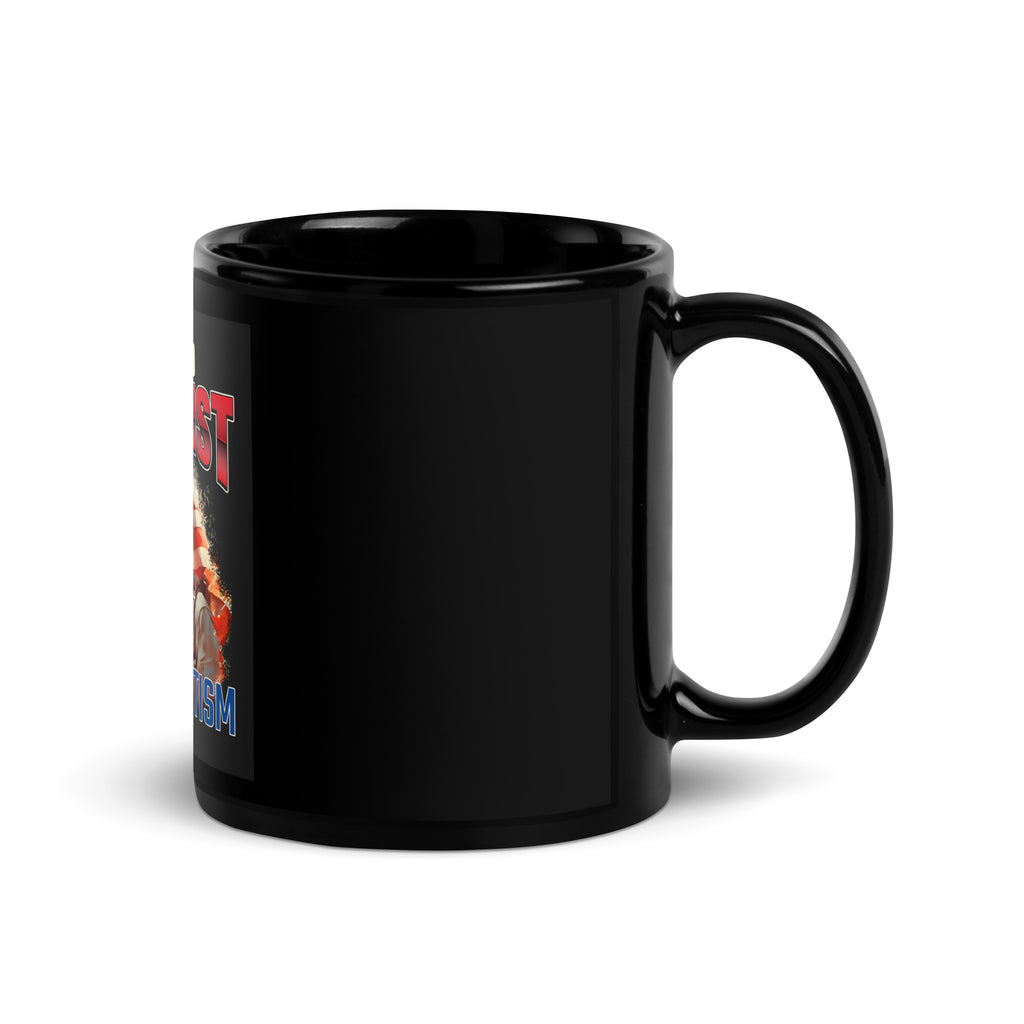 USA Edition | United Against Antisemitism | Black Glossy Mug