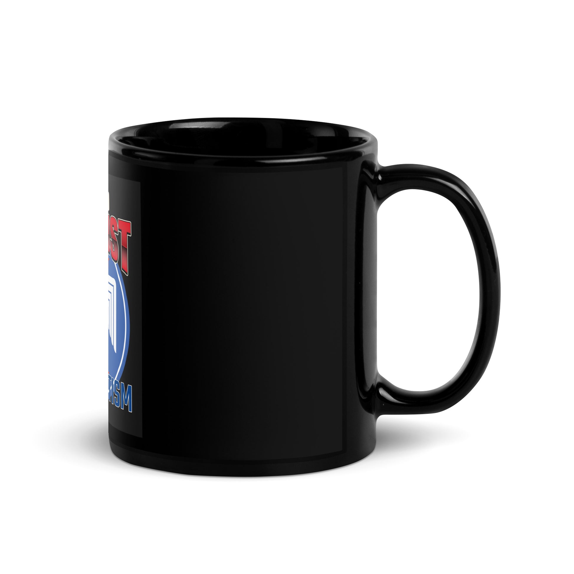 USA Edition | United Against Antisemitism | Black Glossy Mug