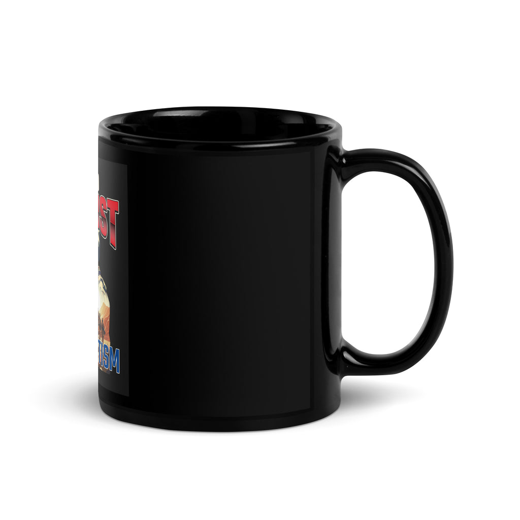 USA Edition | United Against Antisemitism | Black Glossy Mug