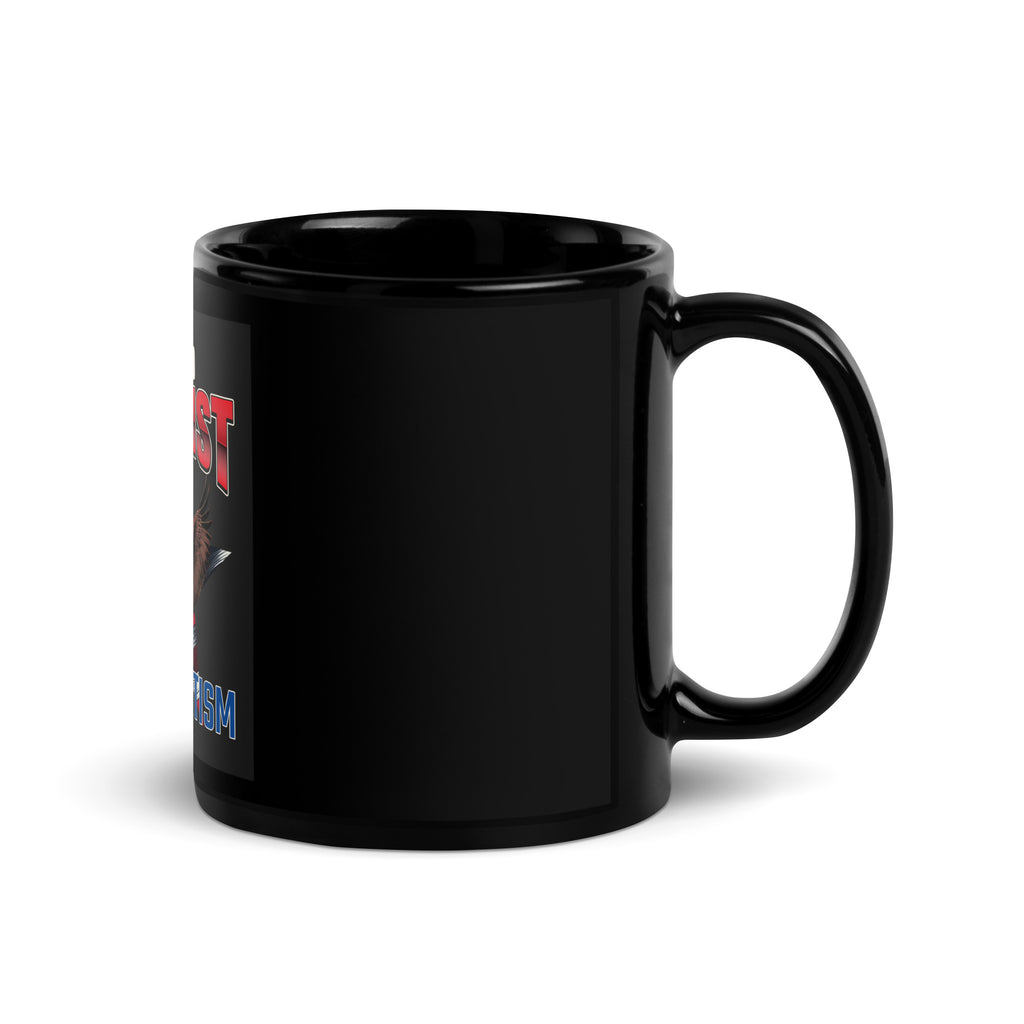 USA Edition | United Against Antisemitism | Black Glossy Mug
