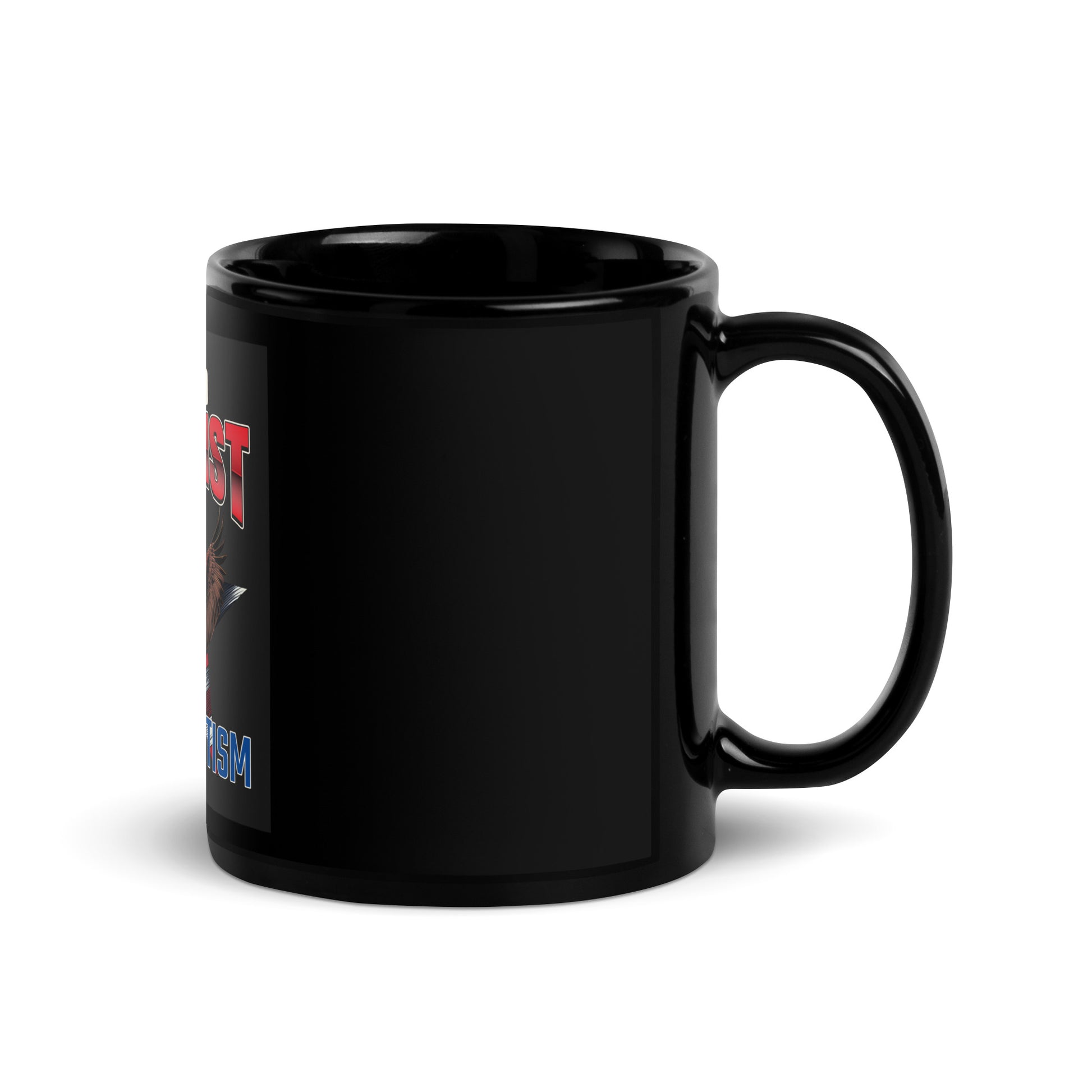 USA Edition | United Against Antisemitism | Black Glossy Mug