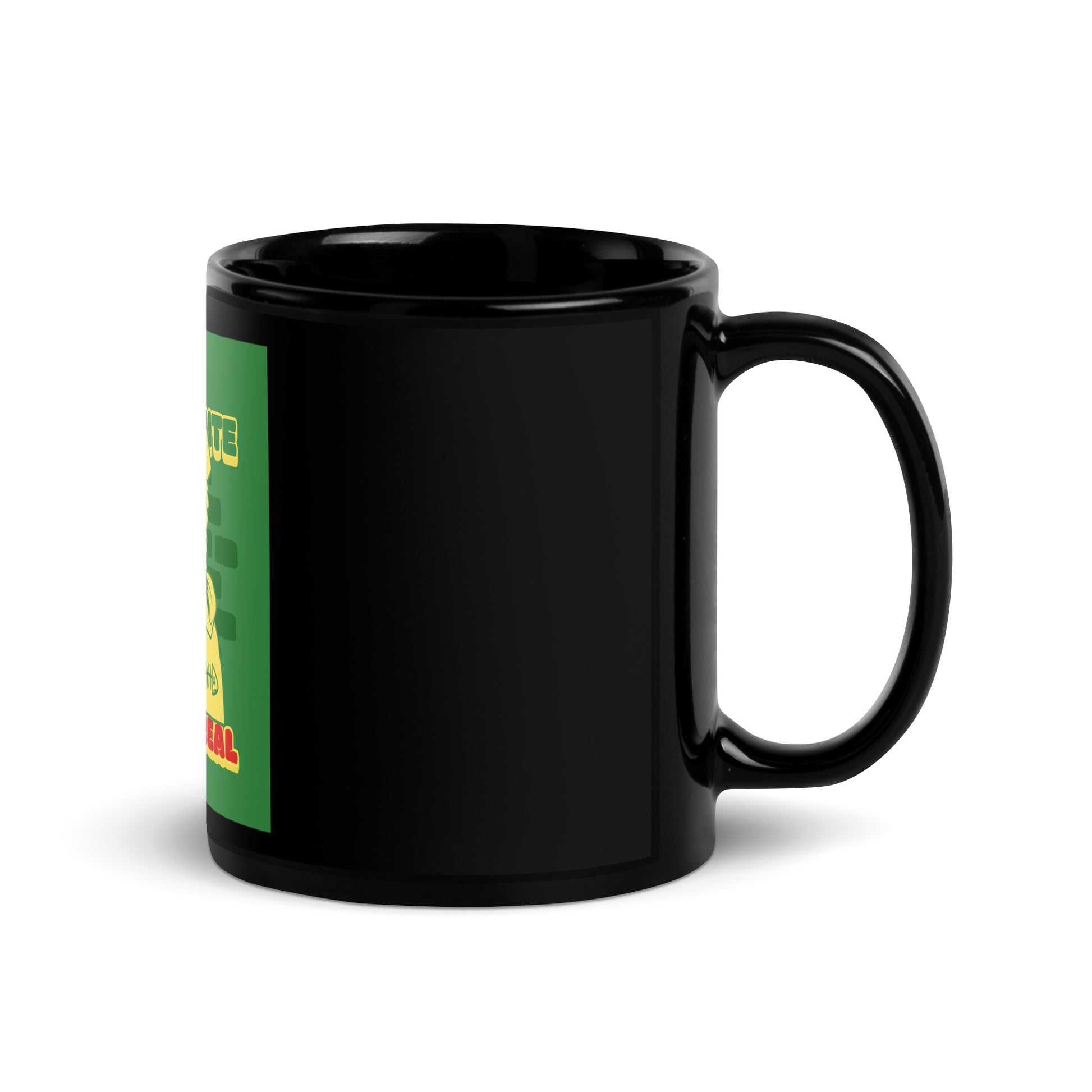 Streetart Graffiti Cartoon | Antisemitism | Black Glossy Mug
