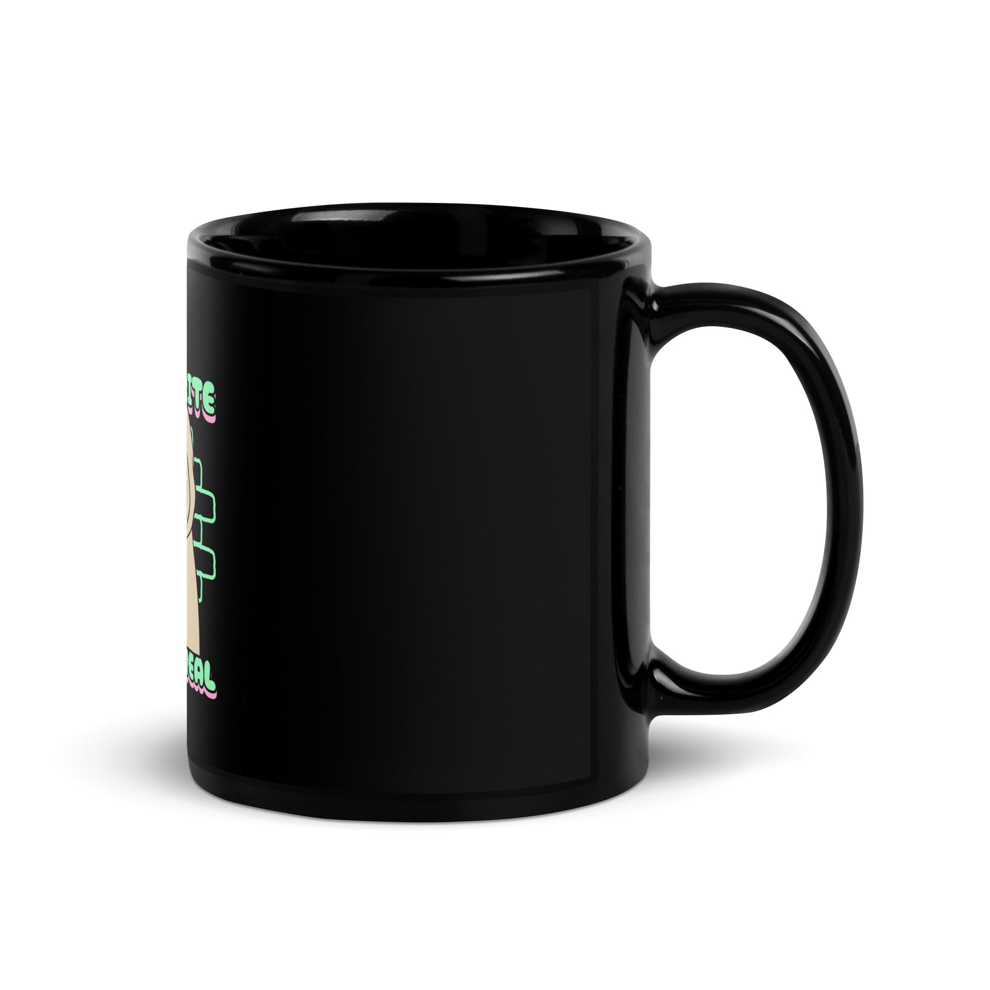 Streetart Graffiti Cartoon | Antisemitism | Black Glossy Mug