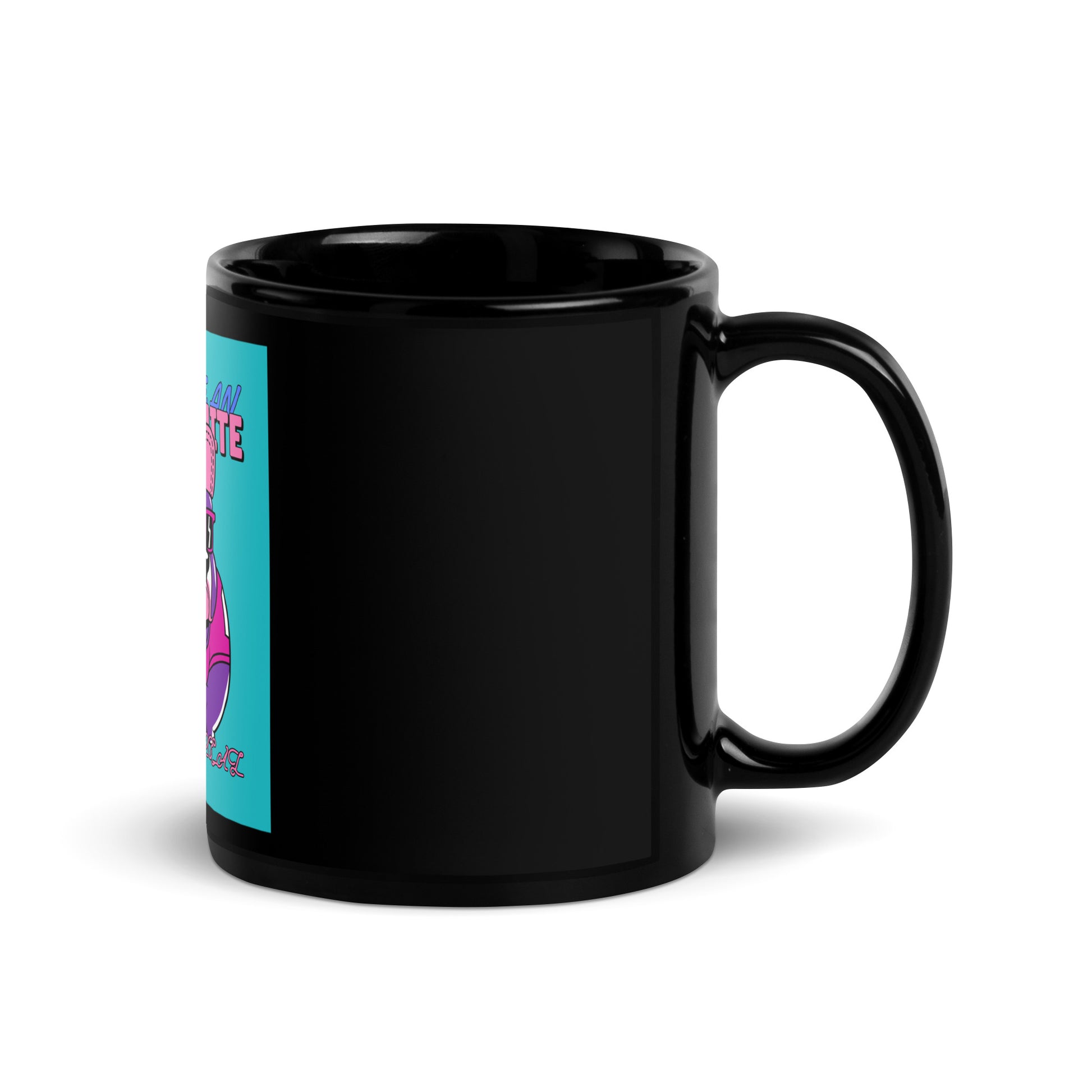 Streetart Graffiti Cartoon | Antisemitism | Black Glossy Mug