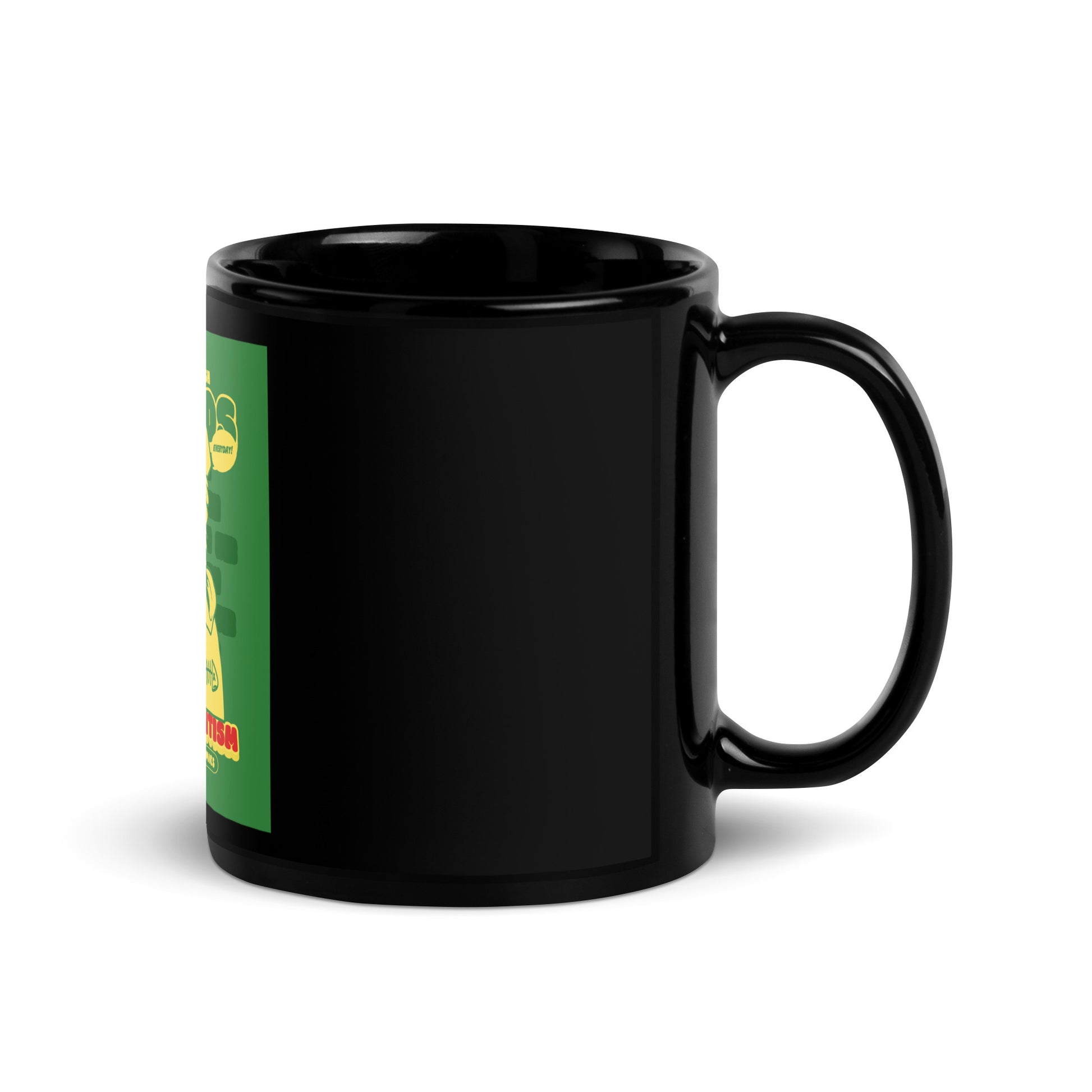 Streetart Graffiti Cartoon | Antisemitism | Black Glossy Mug