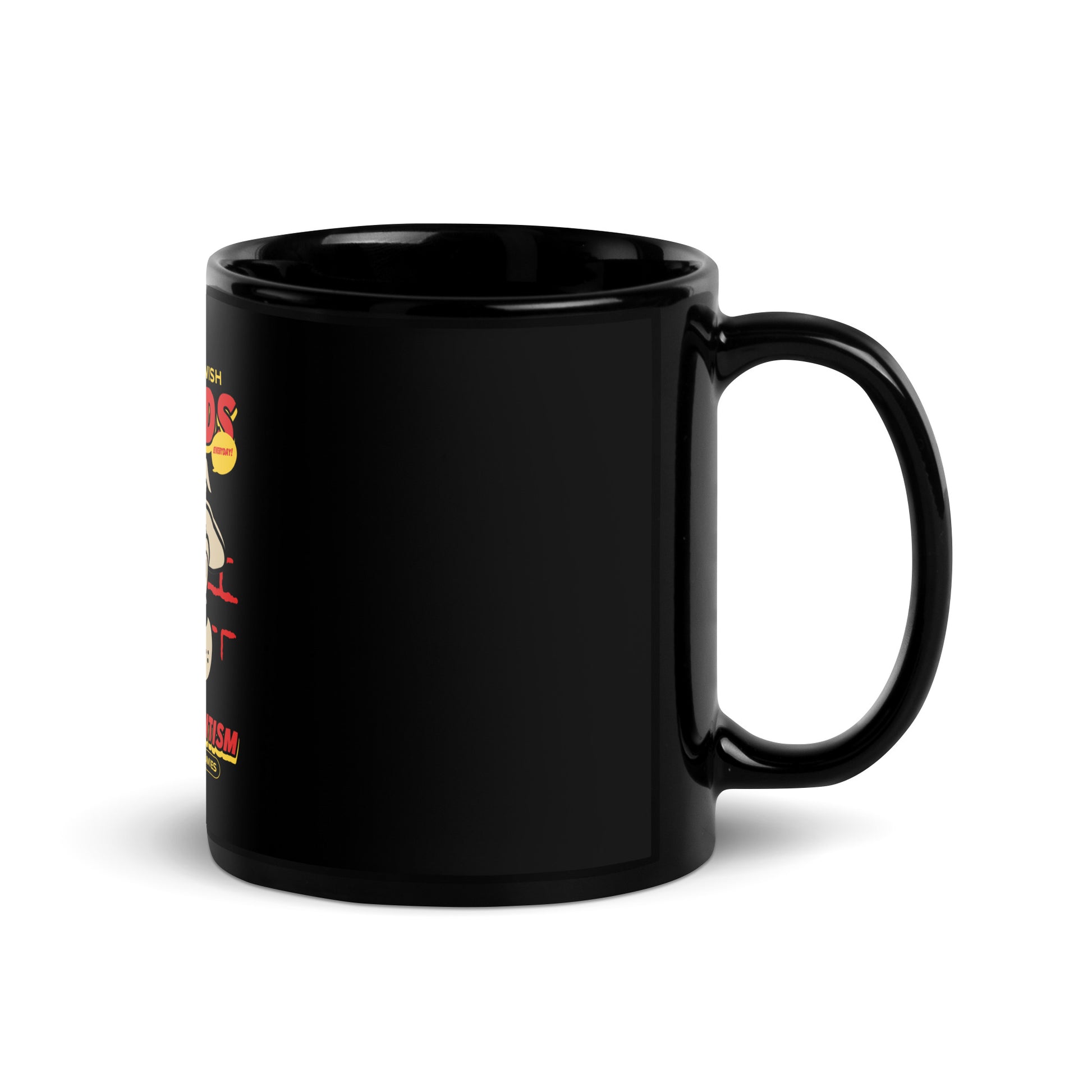 Streetart Graffiti Cartoon | Antisemitism | Black Glossy Mug